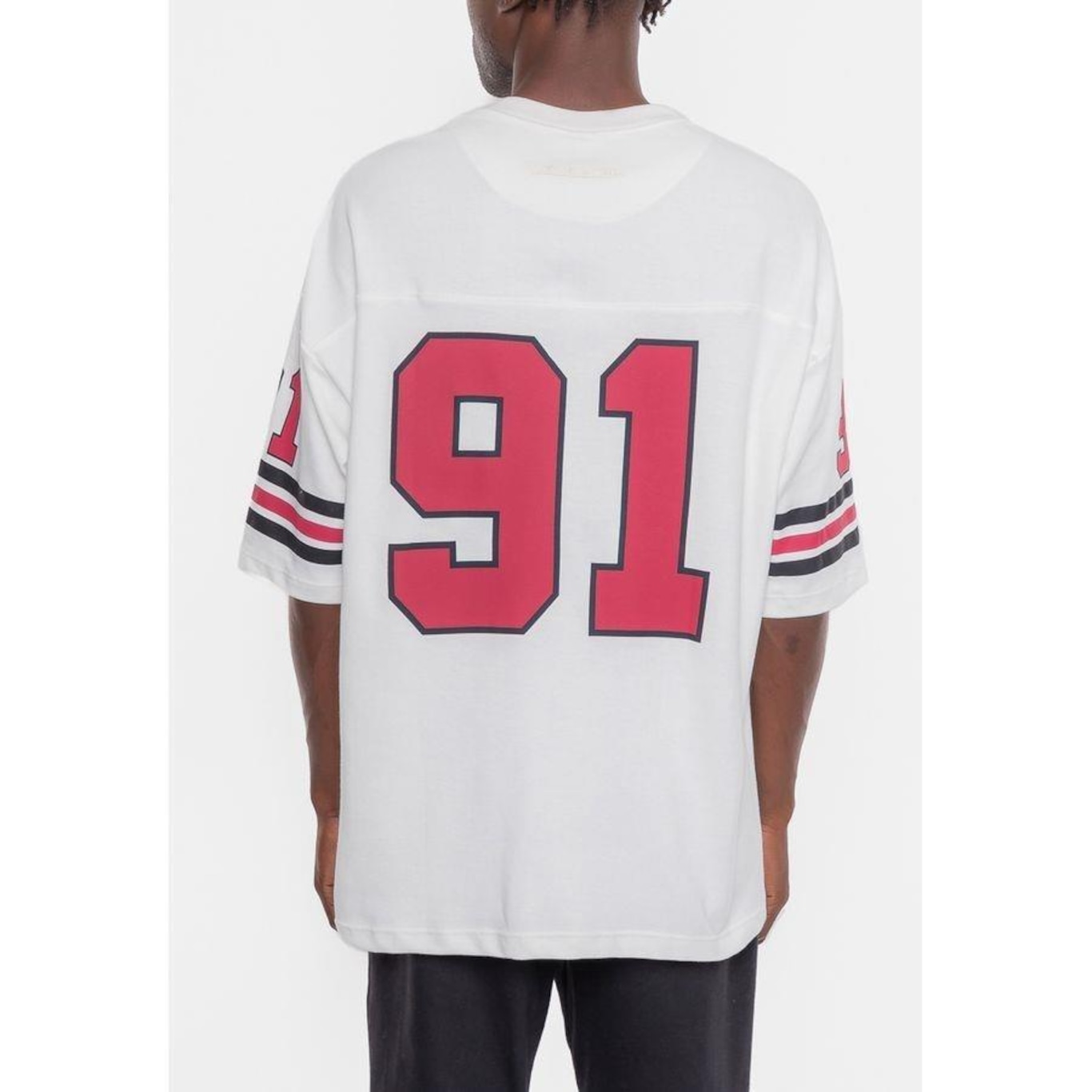 Camiseta Mitchell & Ness Chicago Bulls Football Hwc - Masculina - Foto 2