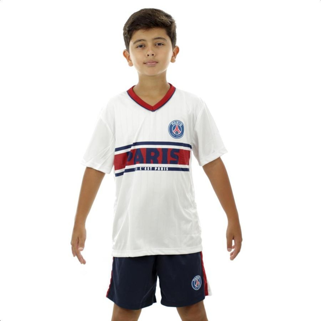 Camisa Psg Braziline Wit - Infantil - Foto 2