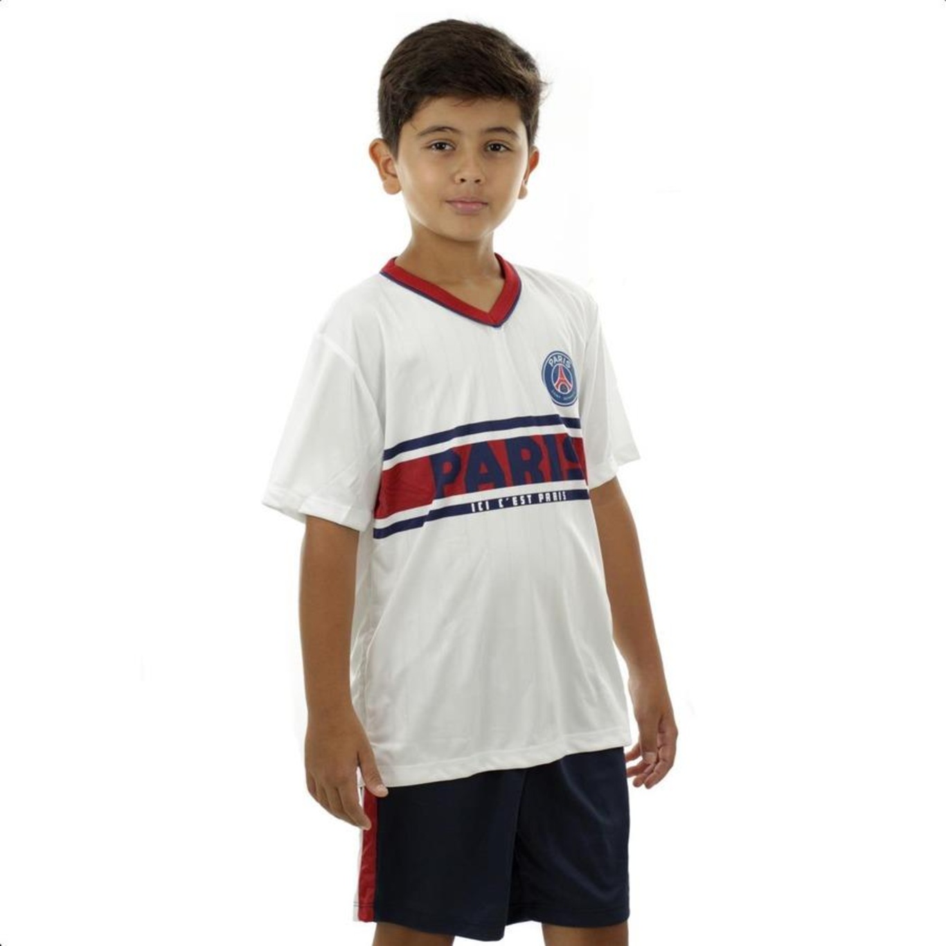 Camisa Psg Braziline Wit - Infantil - Foto 3