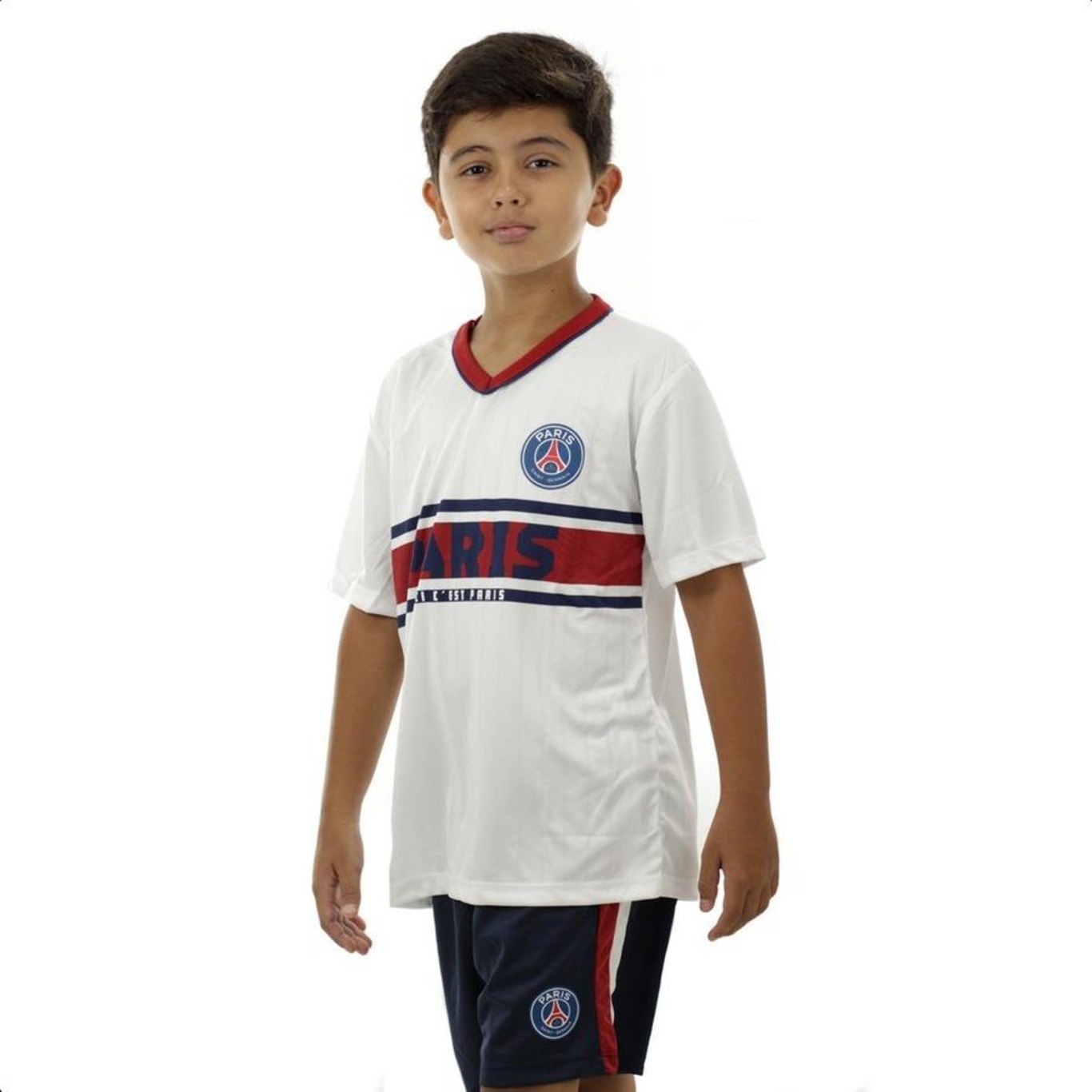 Camisa Psg Braziline Wit - Infantil - Foto 4