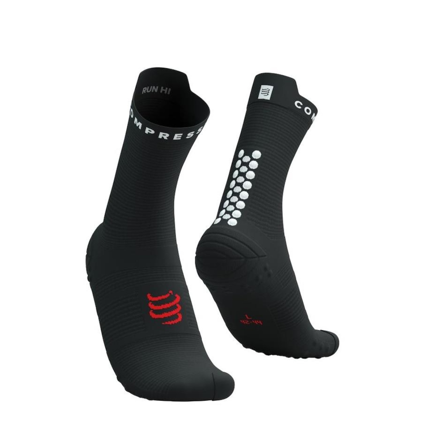 Meia de Compressão Para Corrida V4 Cano Médio Compressport - Unissex - Foto 1