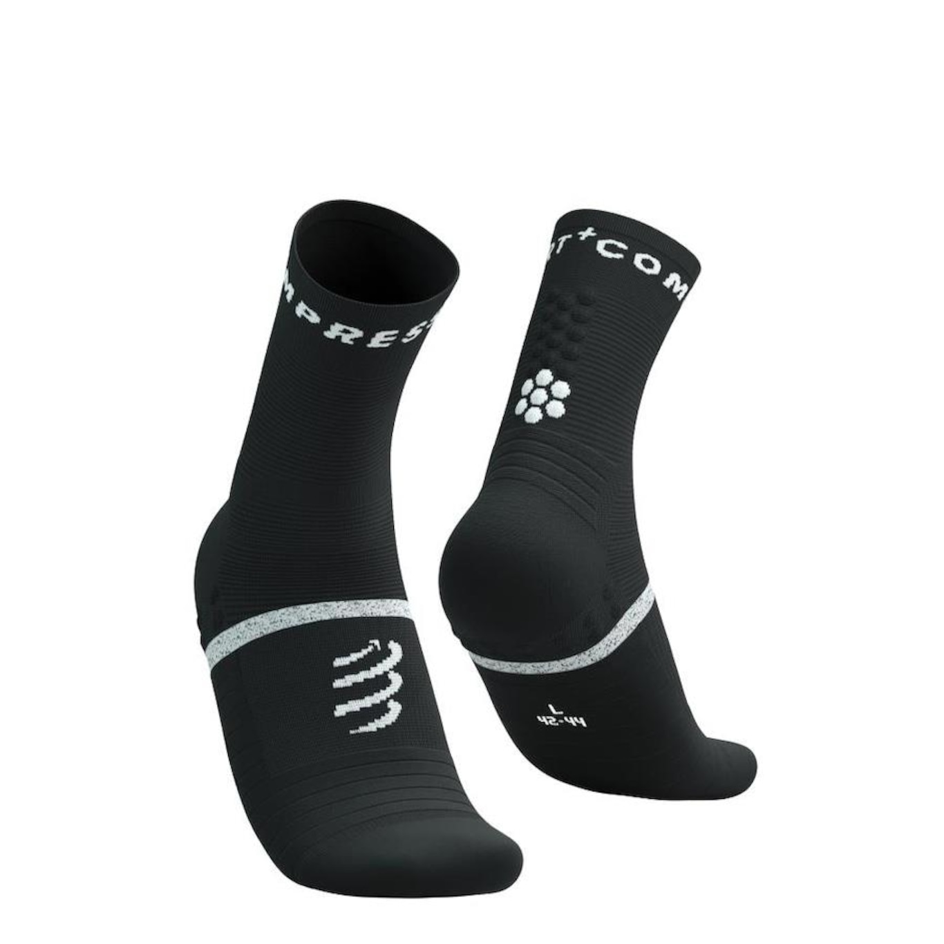 Meia Cano Médio de Compressão Compressport Pro Marathon Socks V2.0 - Adulto - Foto 1