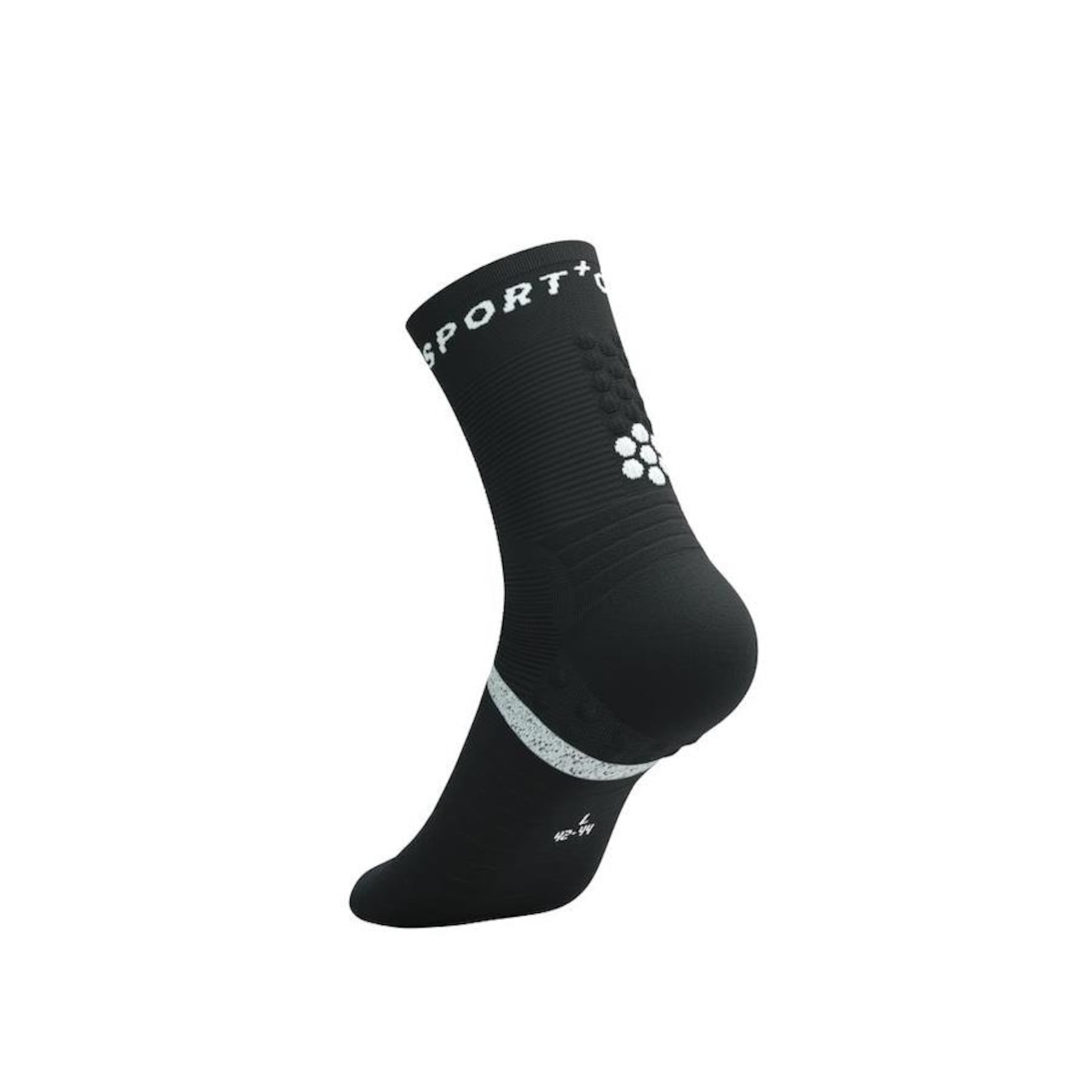 Meia Cano Médio de Compressão Compressport Pro Marathon Socks V2.0 - Adulto - Foto 2