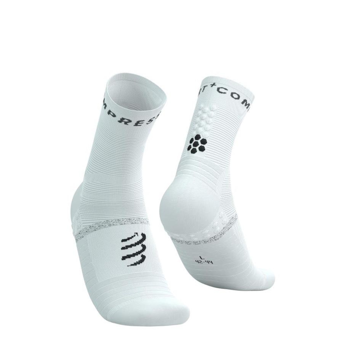 Meia Cano Médio de Compressão Compressport Pro Marathon Socks V2.0 - Adulto - Foto 1