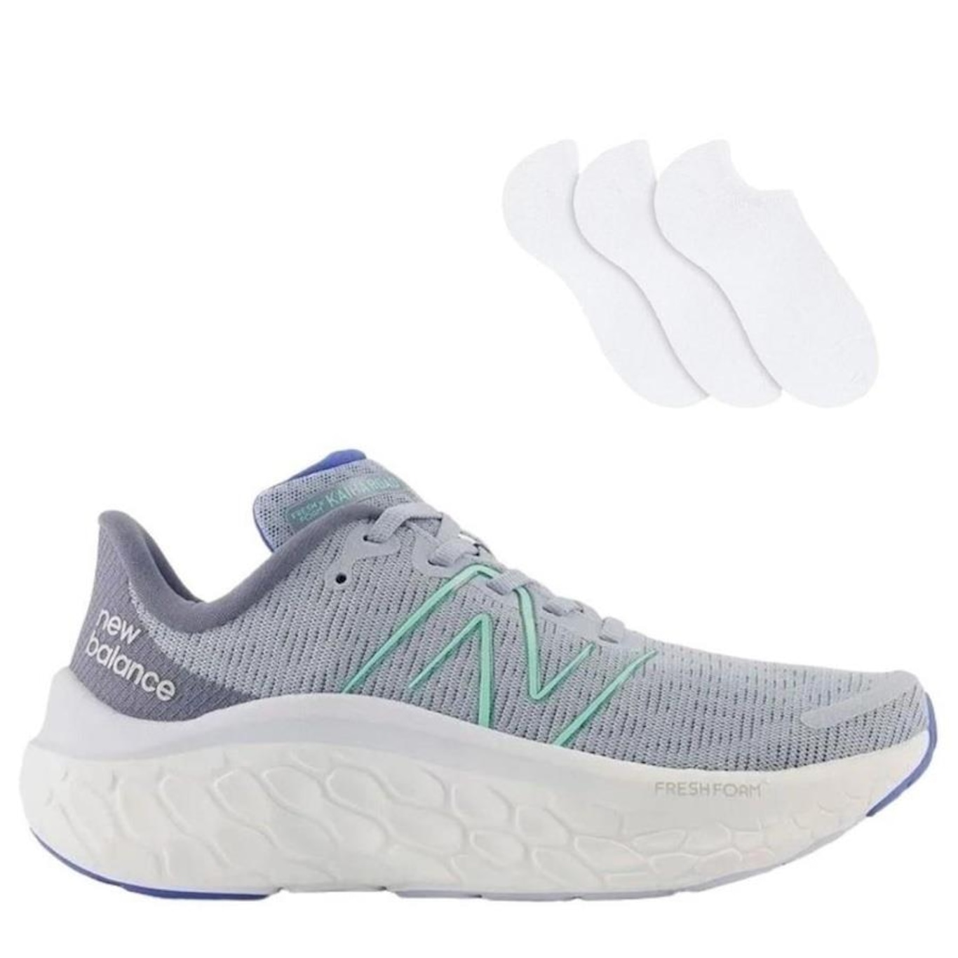 Tênis New Balance Fresh Foam X Kaiha Road + 3 Pares de Meias - Feminino - Foto 1