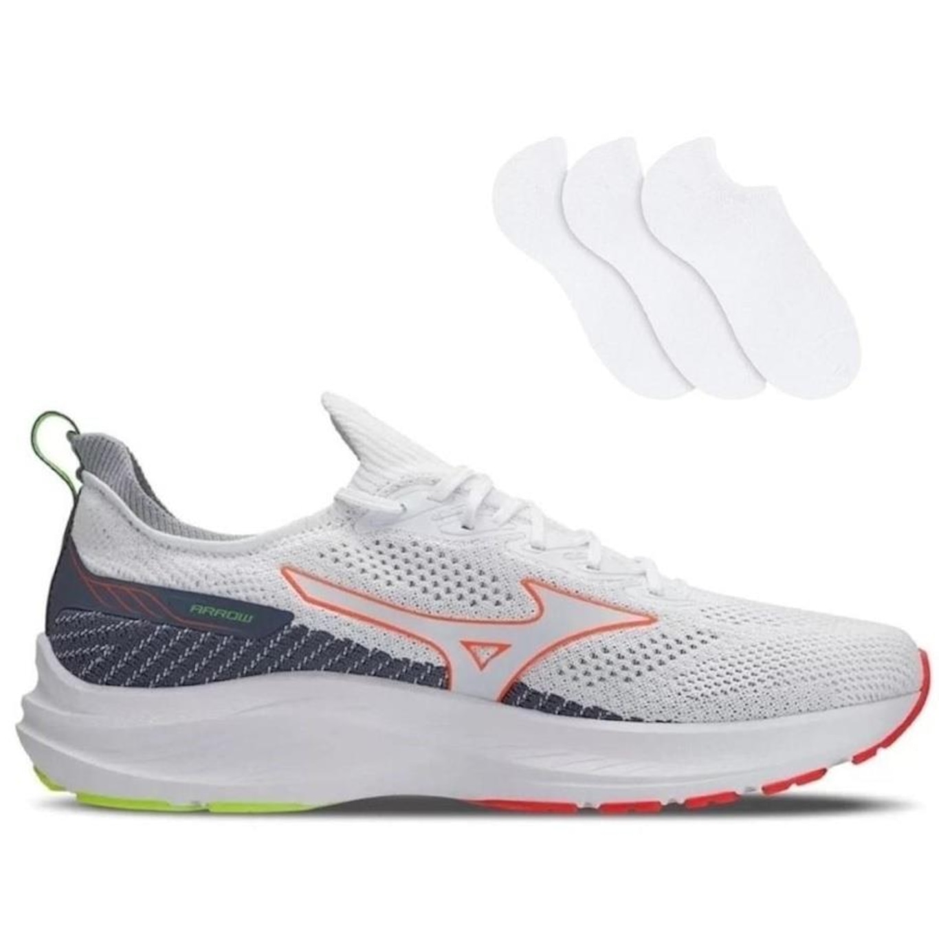 Tênis Mizuno Arrow + 3 Pares de Meias - Masculino - Foto 1