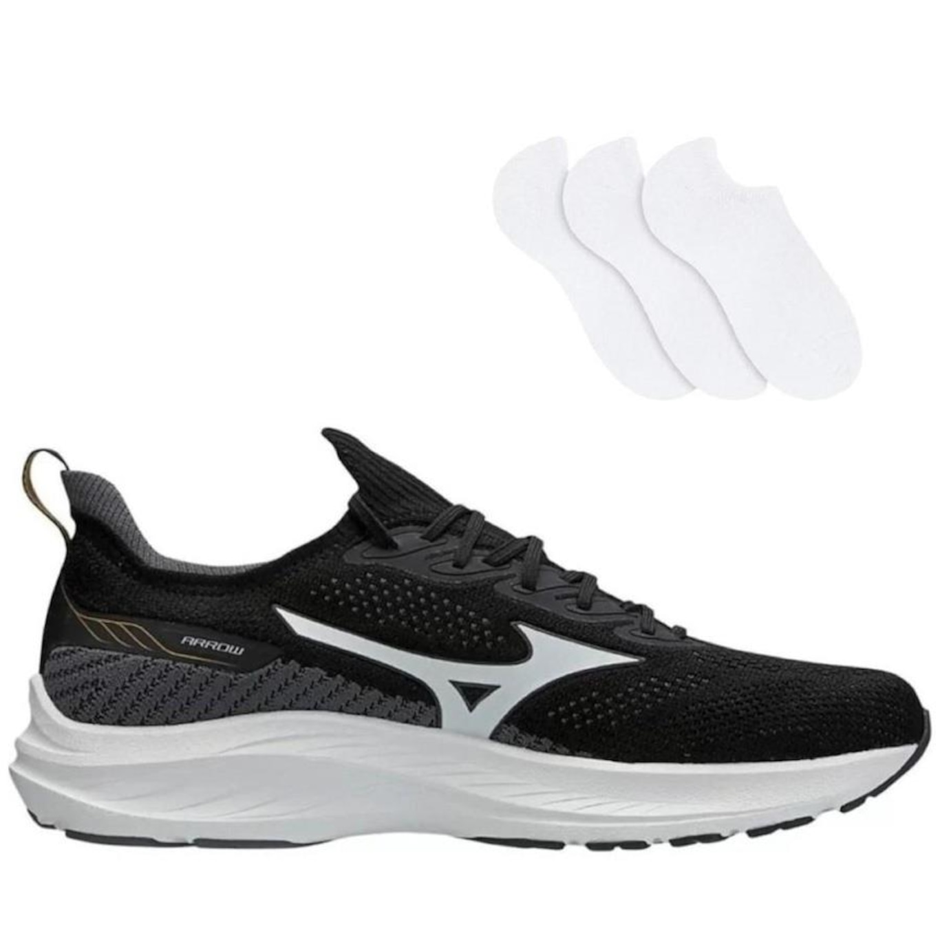 Tênis Mizuno Arrow + 3 Pares de Meias - Masculino - Foto 1