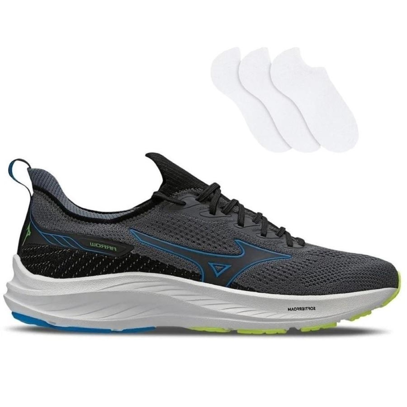 Tênis Mizuno Arrow + 3 Pares de Meias - Masculino - Foto 1