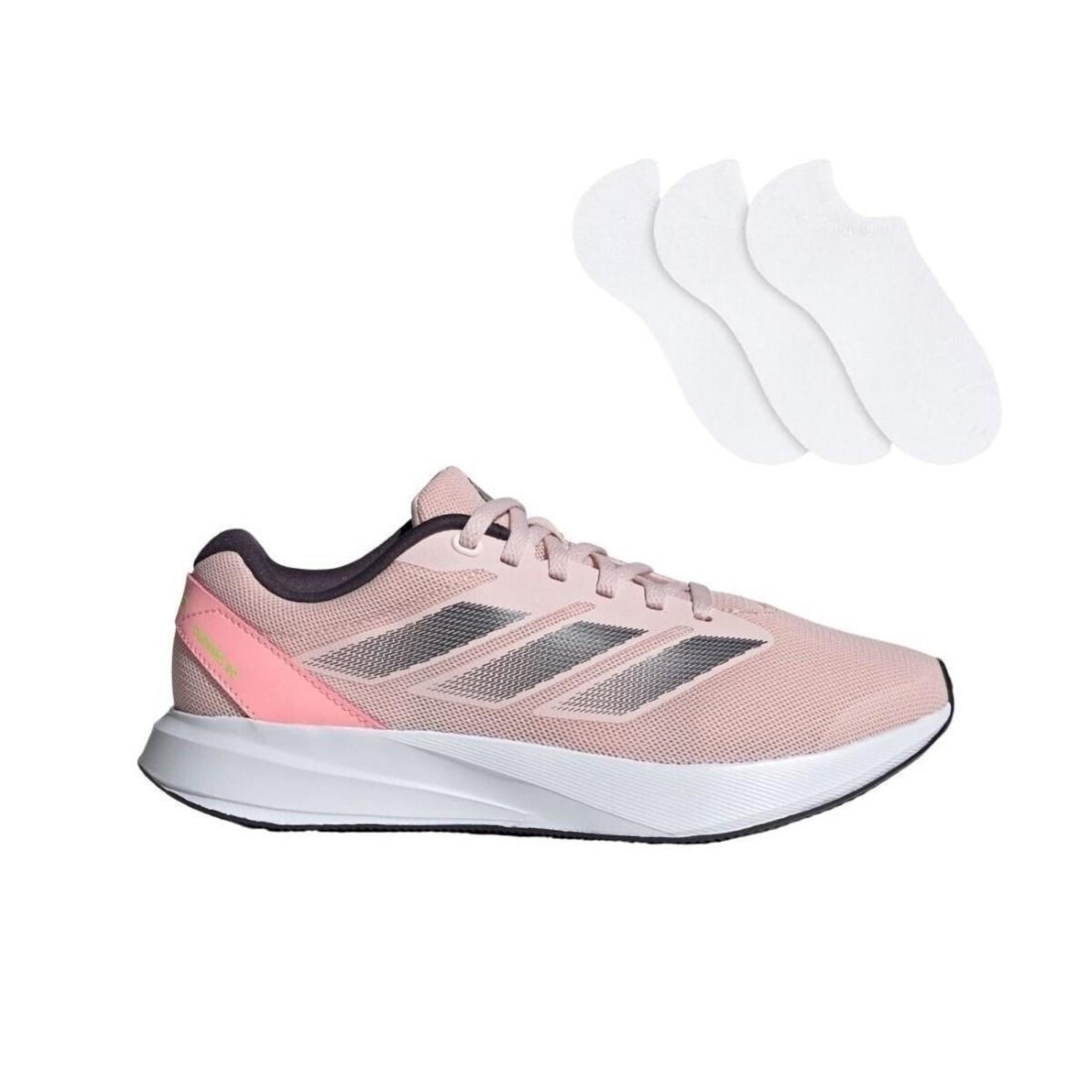 Kit Tênis adidas Duramo Rc + 3 Pares de Meias - Feminino - Foto 1