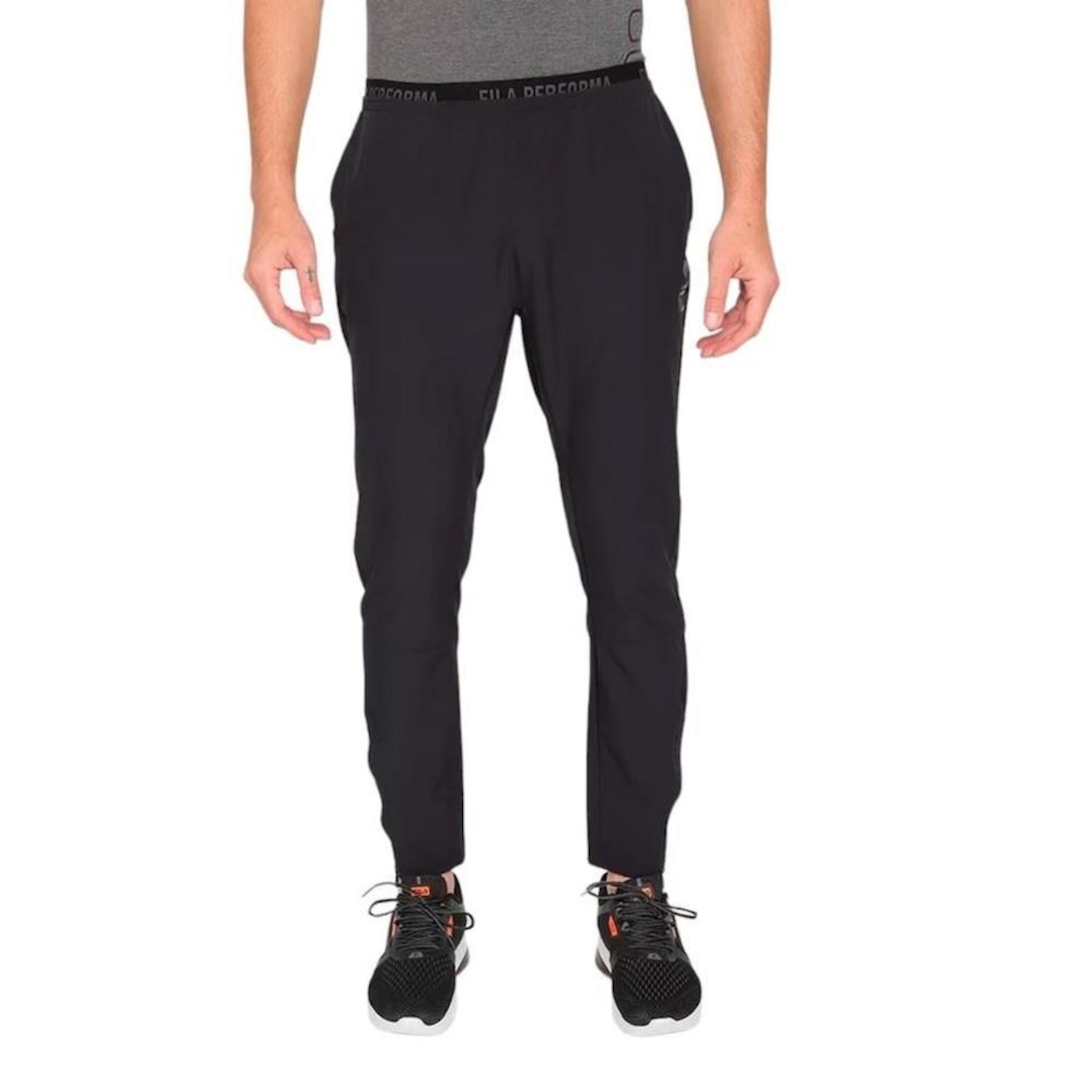 Calça Slim Fila Zip - Masculina - Foto 1