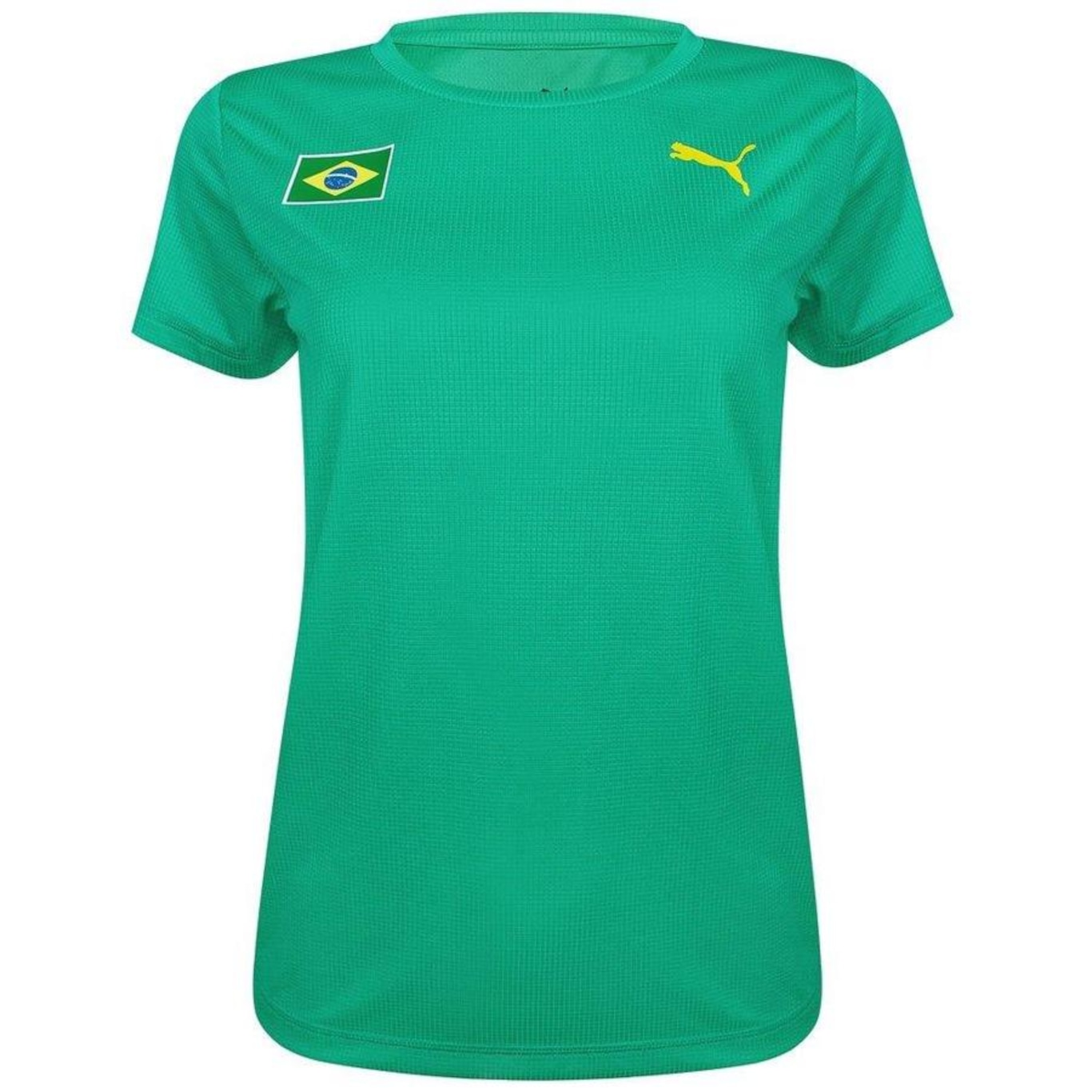 Camiseta Puma Brasil Training Ss Tee Feminina - Foto 1