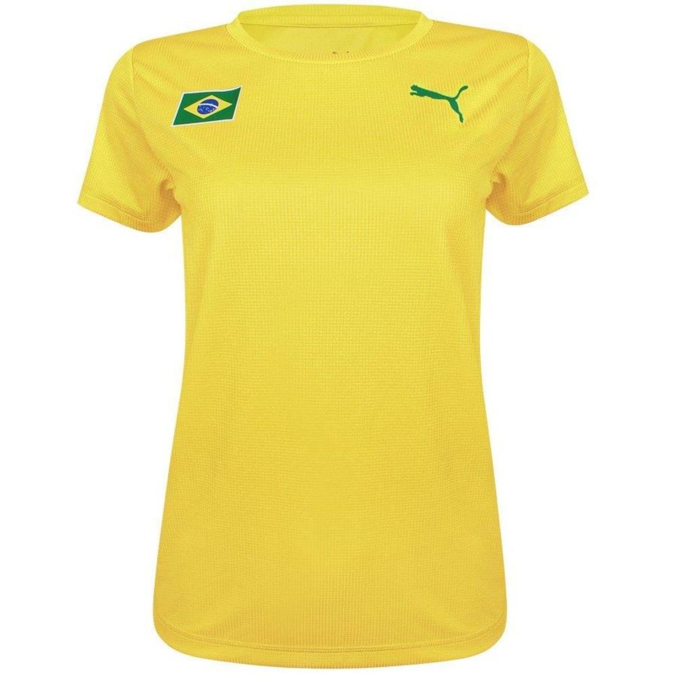 Camiseta Puma Brasil Training Ss Tee Feminina - Foto 1