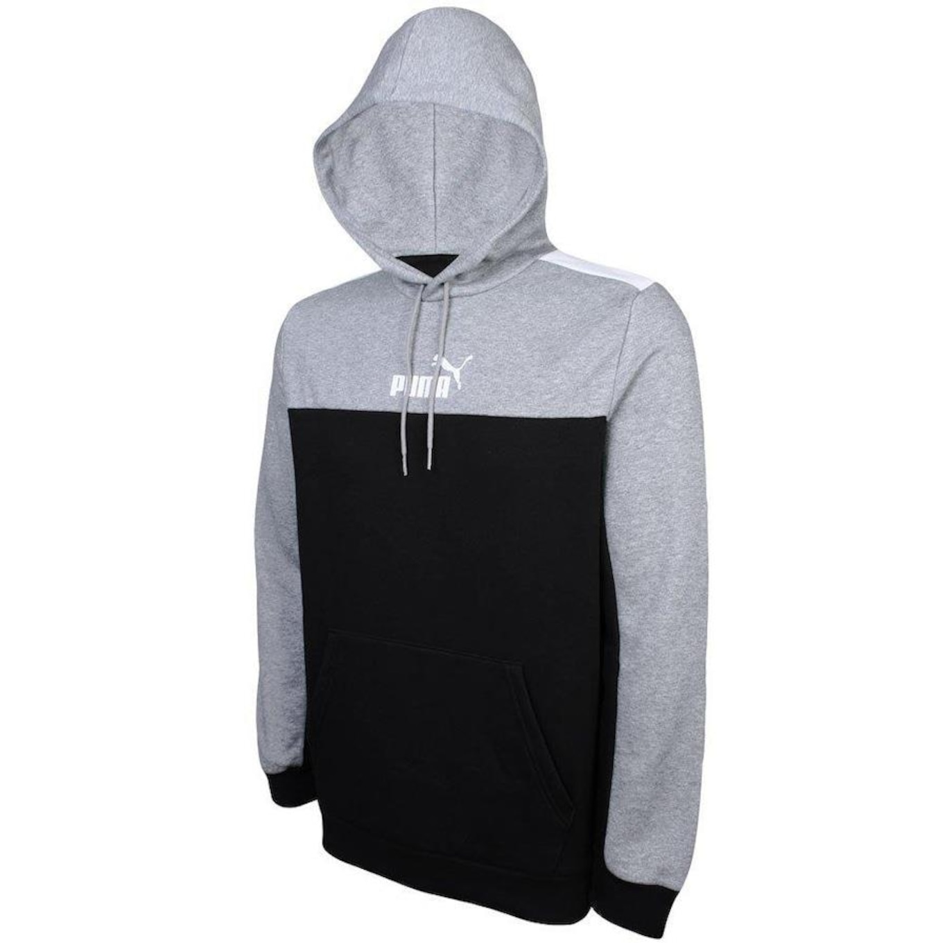 Blusão de Moletom com Capuz Puma Ess Block Hoodie - Masculino - Foto 3