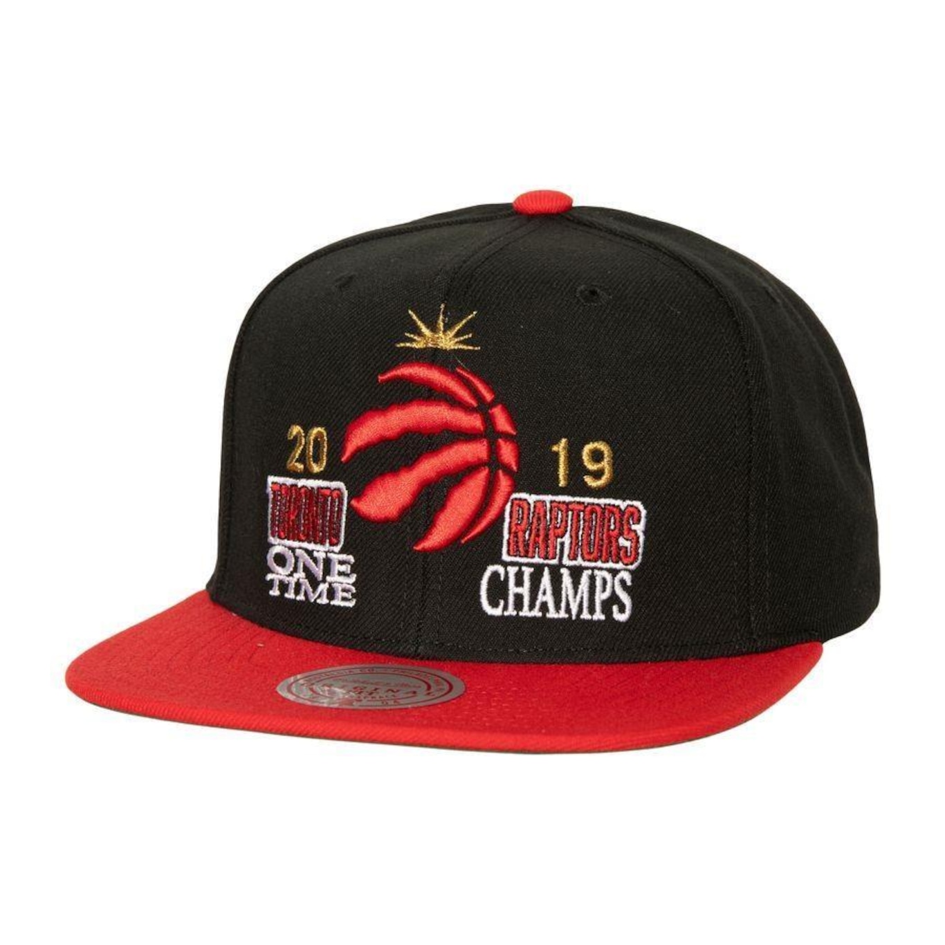 Boné Aba Reta Mitchell & Ness Nba Champ Is Here Toronto Raptors - Snapback - Adulto - Foto 1