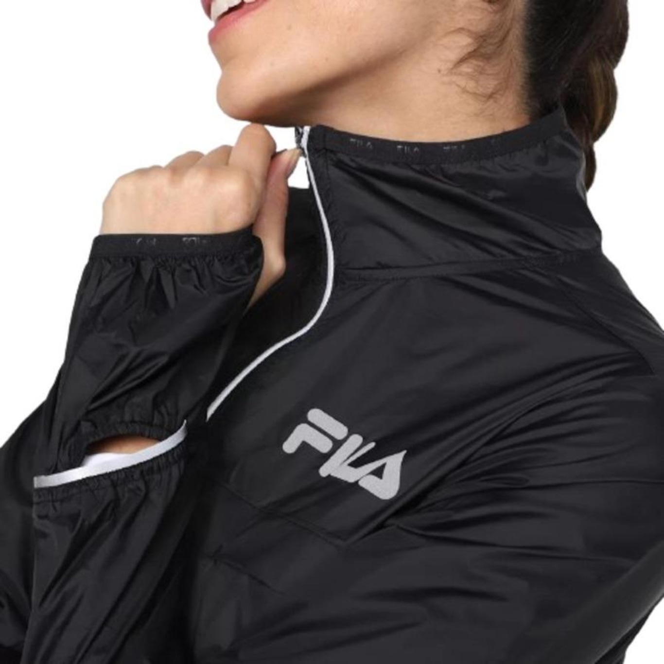 Jaqueta sem Capuz Fila Windbreak - Feminina - Foto 2