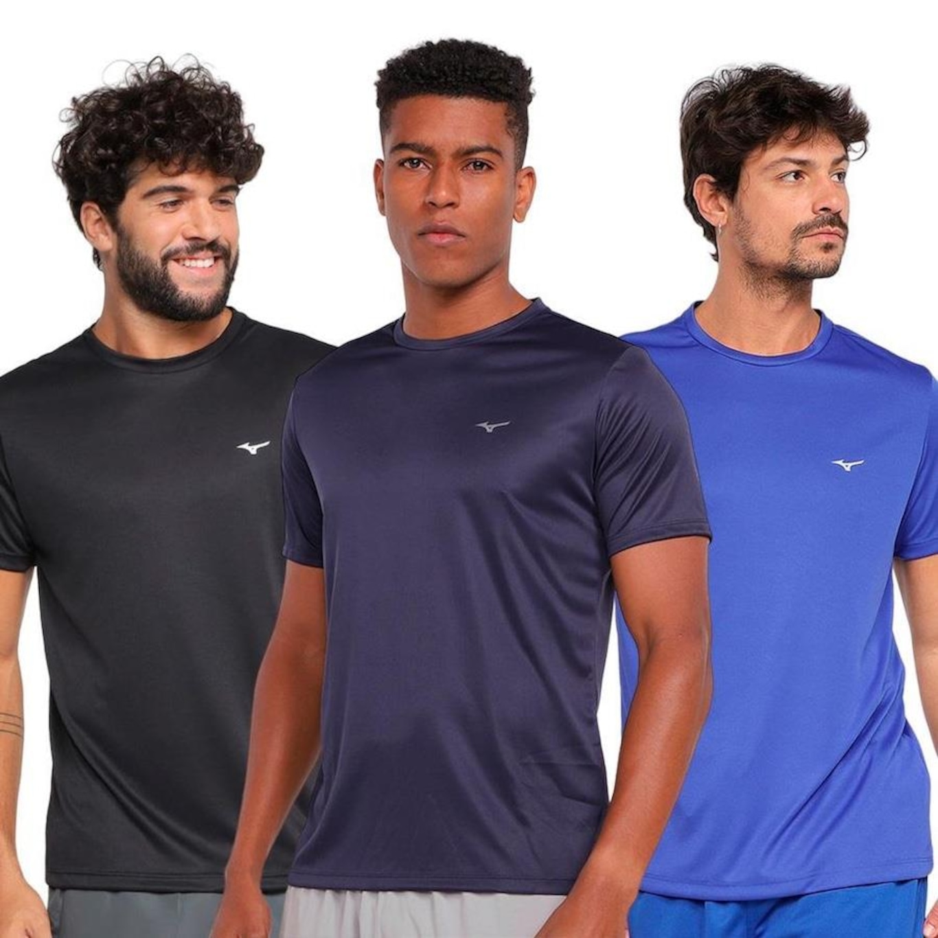 Kit de Camisetas Mizuno Energy - Masculina - 3 unidades - Foto 1