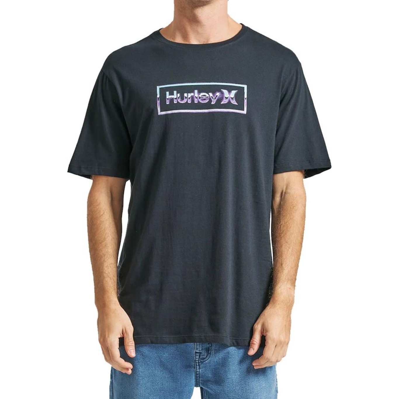 Camiseta Hurley Chrome - Masculina - Foto 1