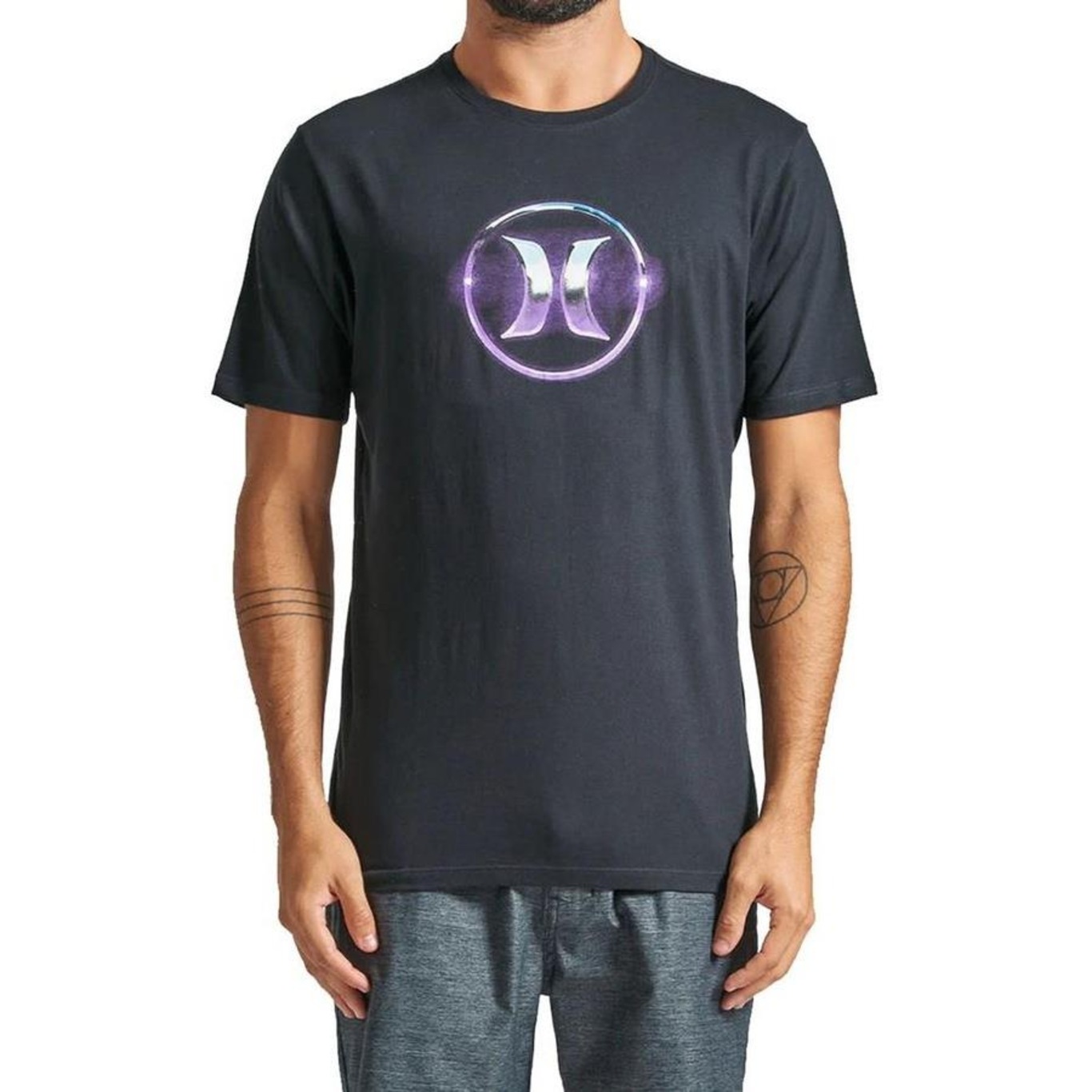 Camiseta Hurley Chrome Icon - Masculina - Foto 1