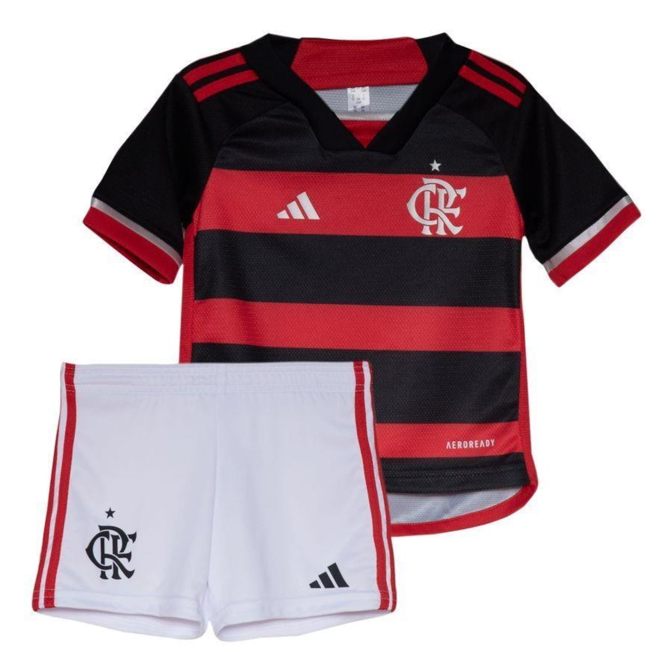 Kit Uniforme 1 de Futebol do Flamengo - Infantil - Foto 1