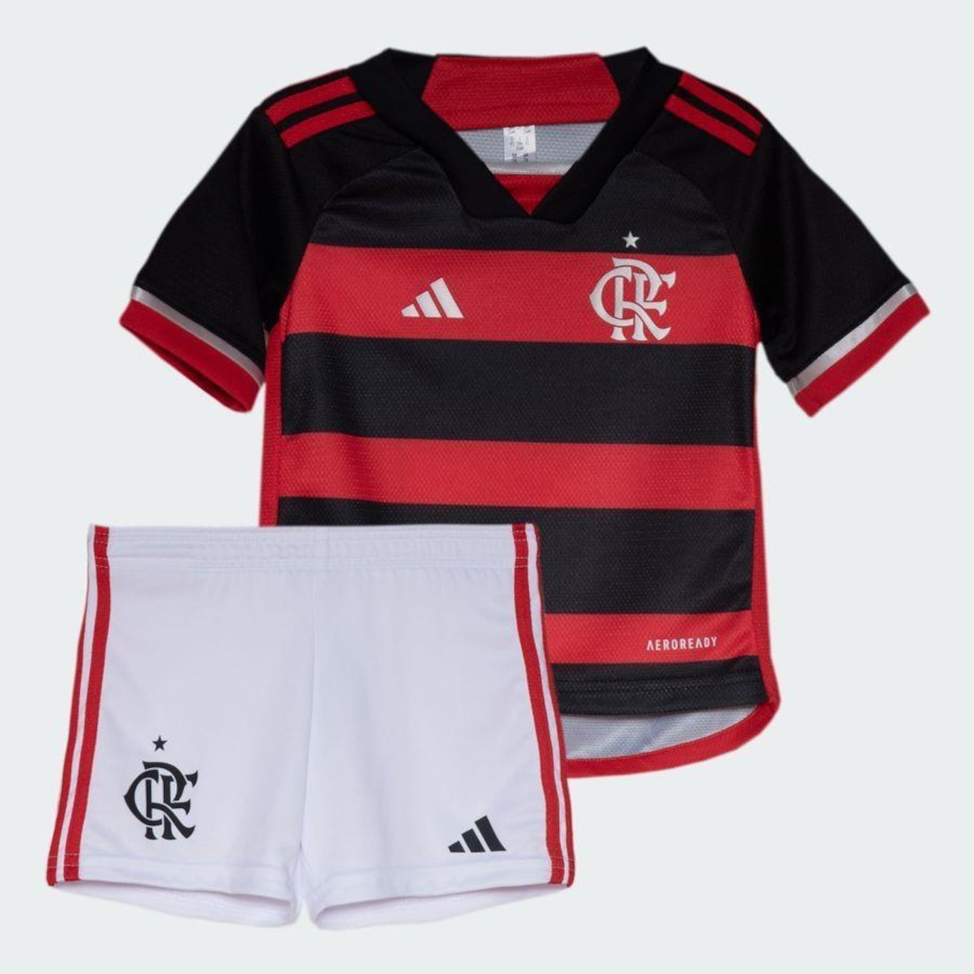 Kit Uniforme 1 de Futebol do Flamengo - Infantil - Foto 2