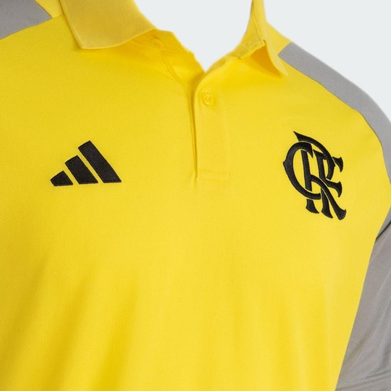 Camisa Polo do Flamengo Comissão 24/25 adidas - Masculina - Foto 4