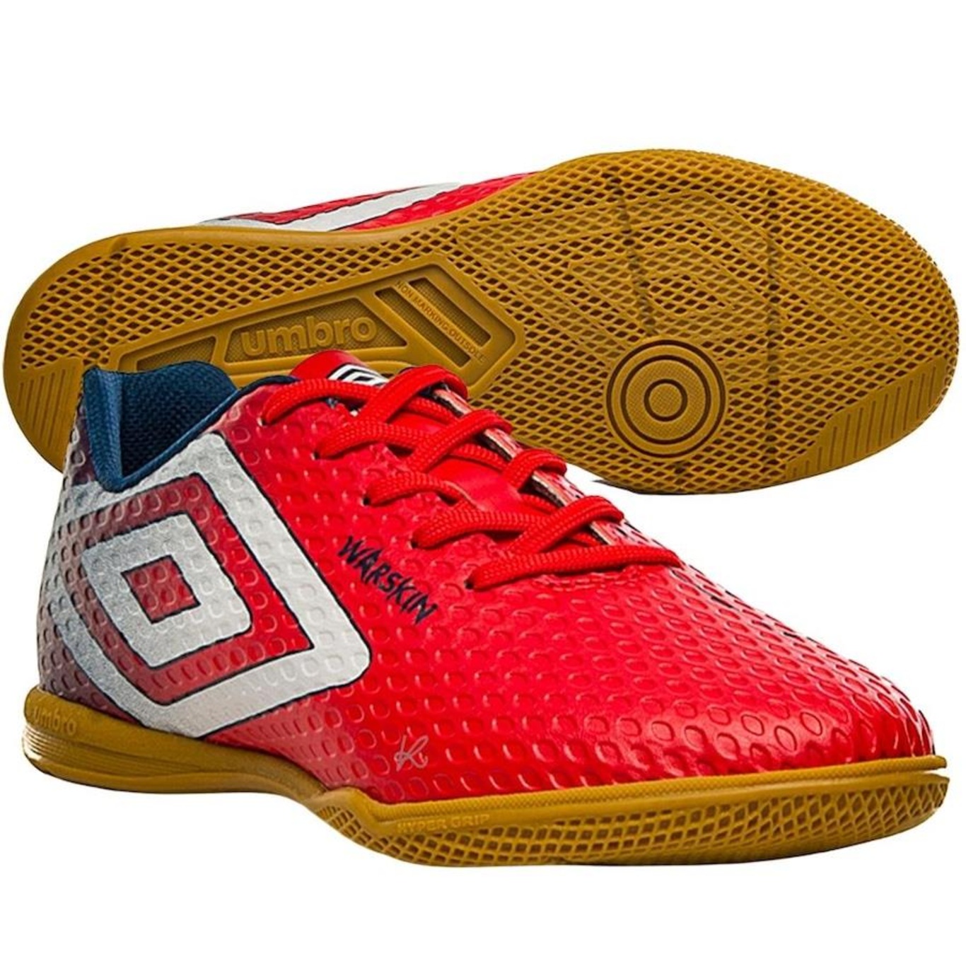 Chuteira Futsal Umbro Warskin + Meião - Adulto - Foto 6