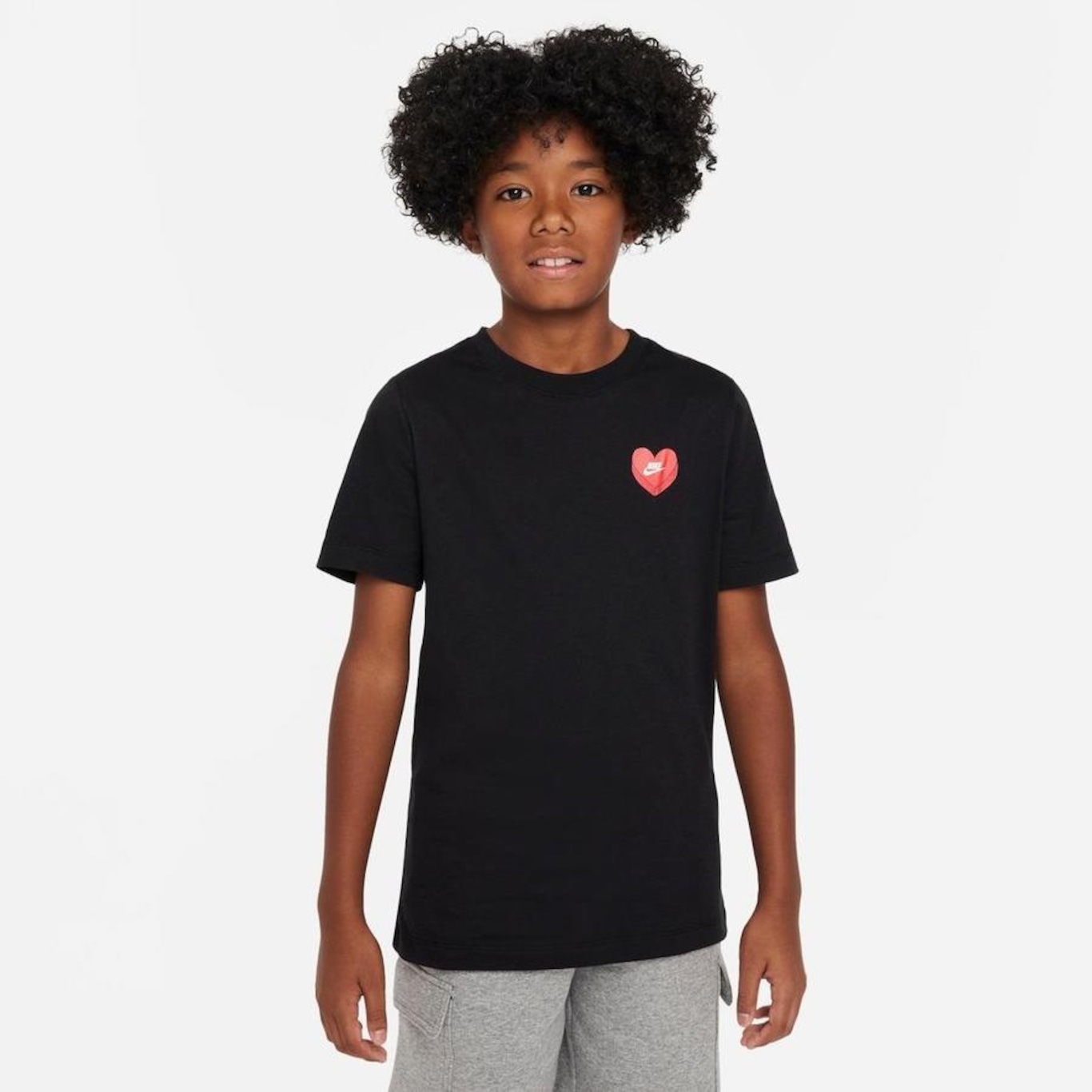 Camiseta Nike Sportswear Heart - Infantil - Foto 1