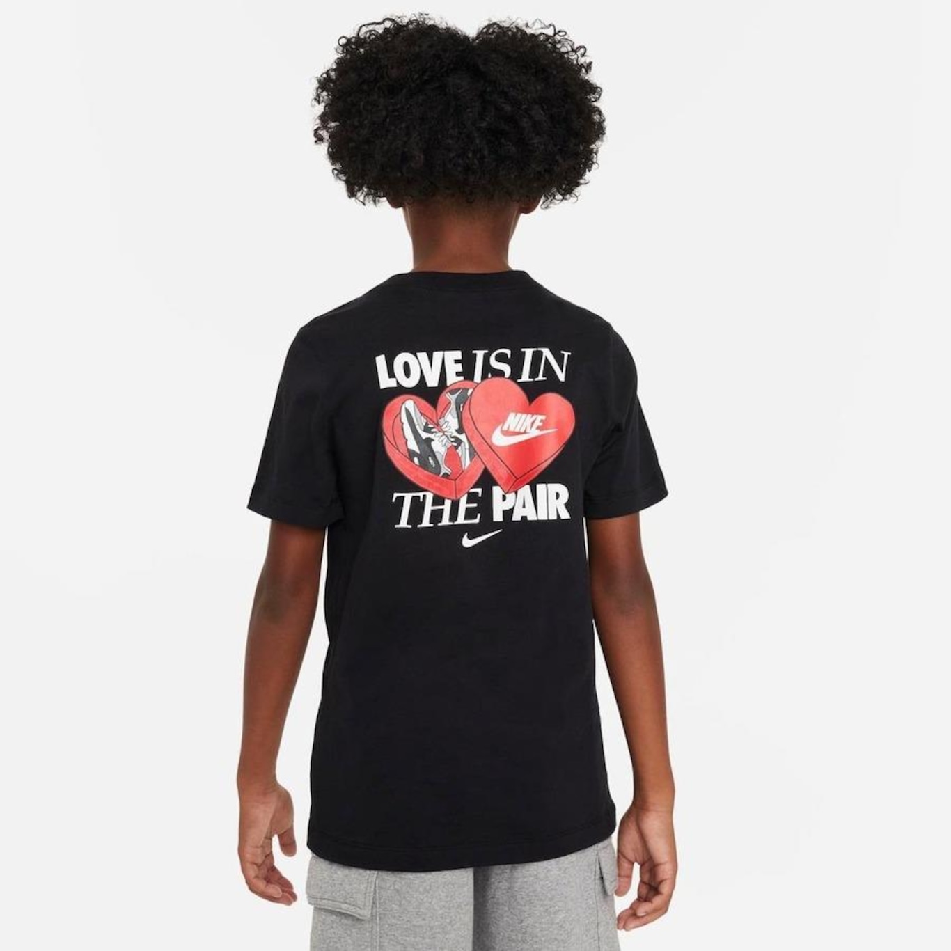 Camiseta Nike Sportswear Heart - Infantil - Foto 2