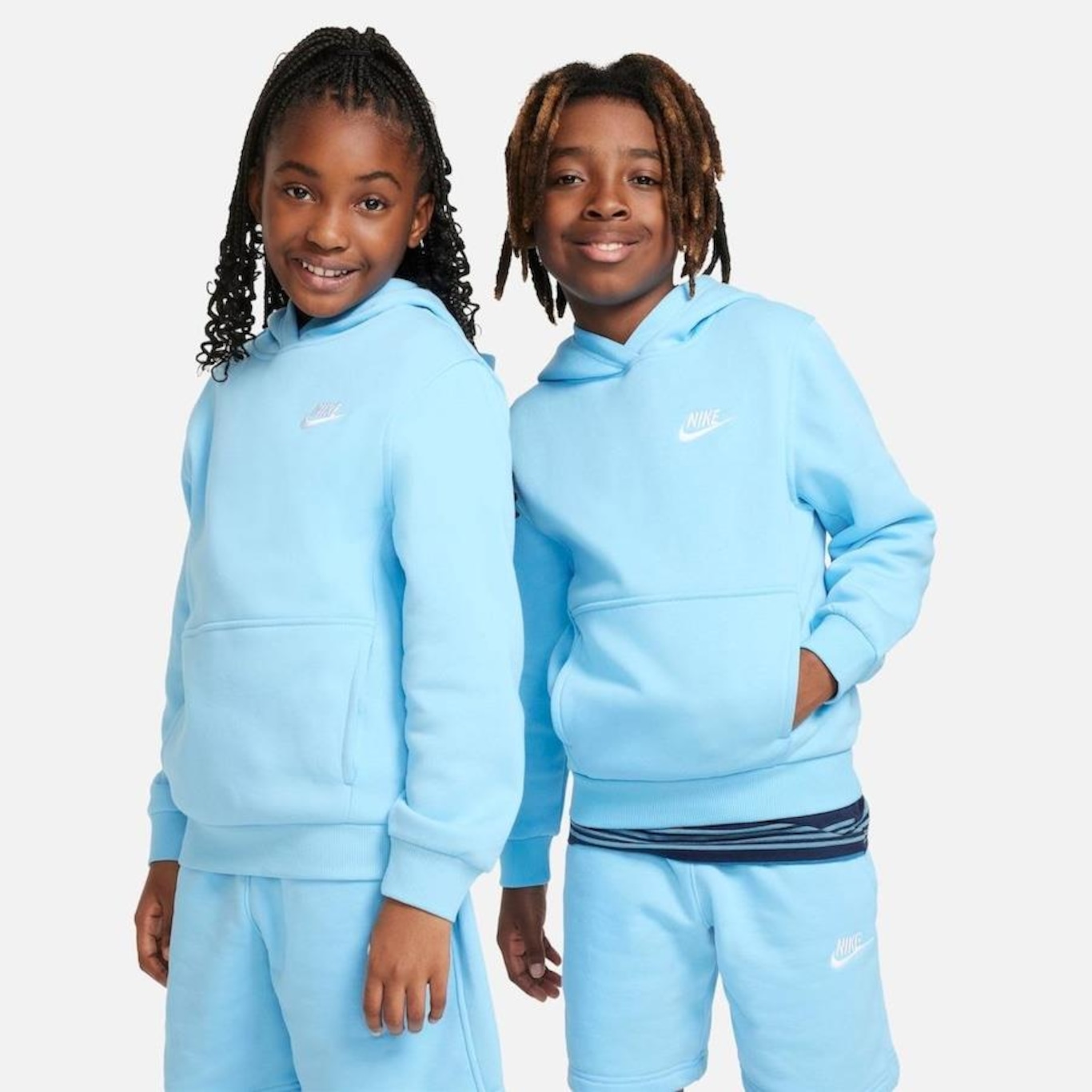 Blusão com Capuz Nike Sportswear Club Fleece - Infantil - Foto 1