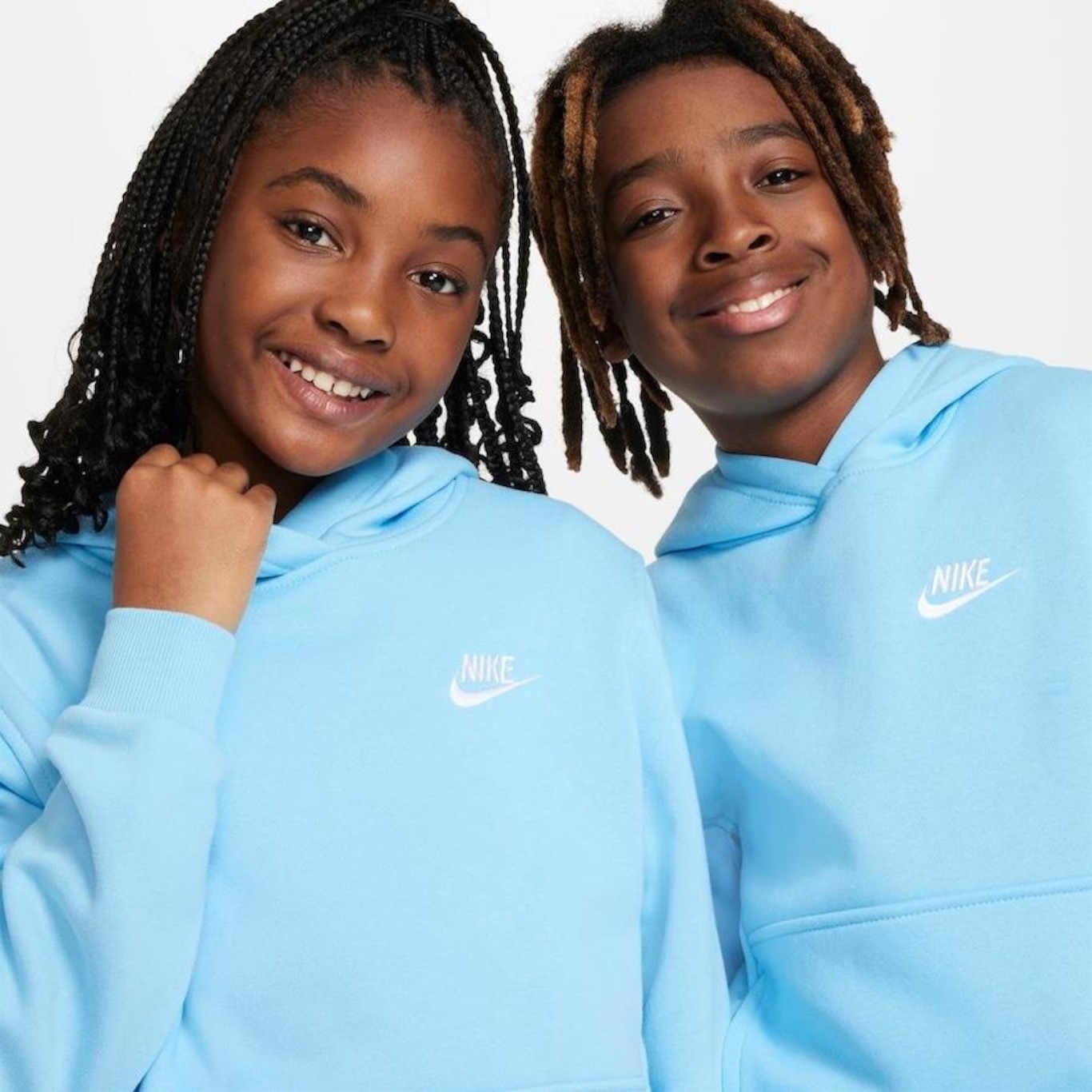 Blusão com Capuz Nike Sportswear Club Fleece - Infantil - Foto 3