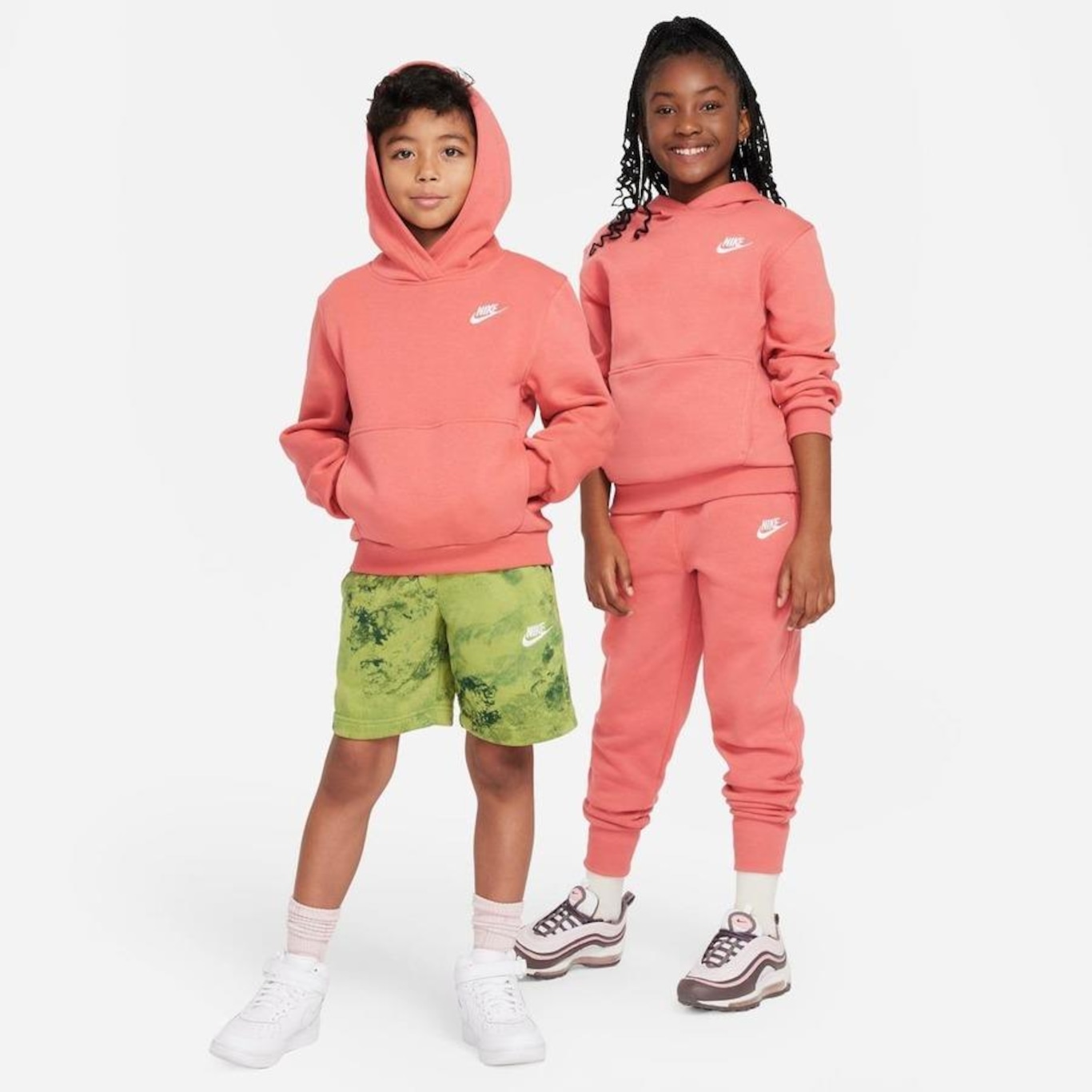 Blusão com Capuz Nike Sportswear Club Fleece - Infantil - Foto 6