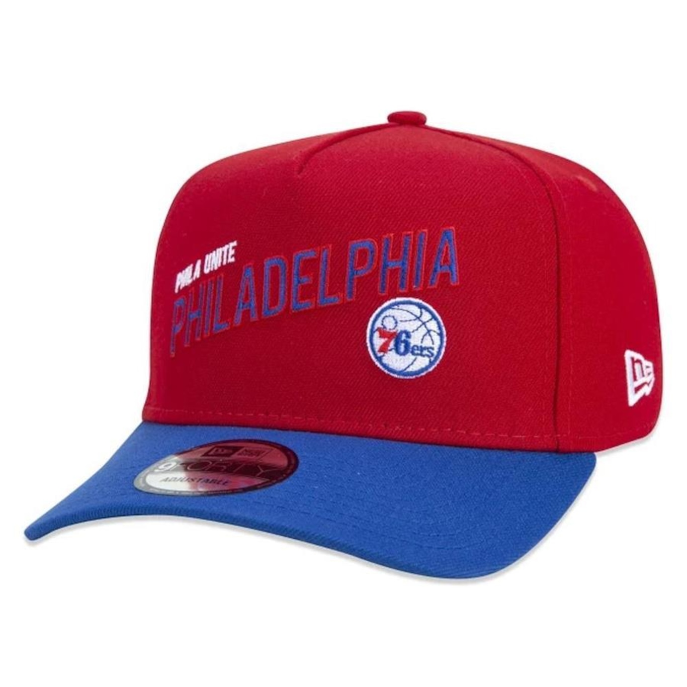 Boné Aba Curva New Era 940 A-Frame Philadelphia 76Ers Core - Snapback - Adulto - Foto 1