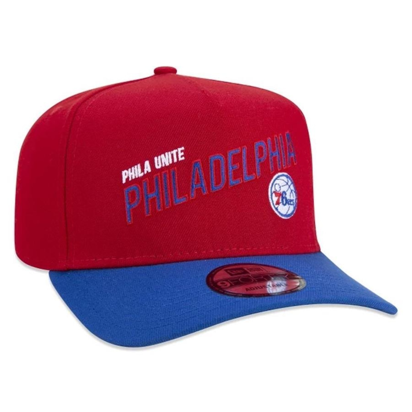 Boné Aba Curva New Era 940 A-Frame Philadelphia 76Ers Core - Snapback - Adulto - Foto 4