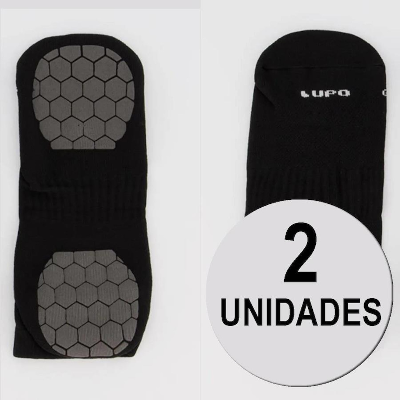 Kit Meias Lupo Antiaderente - 2 Unidades - Unissex - Foto 1