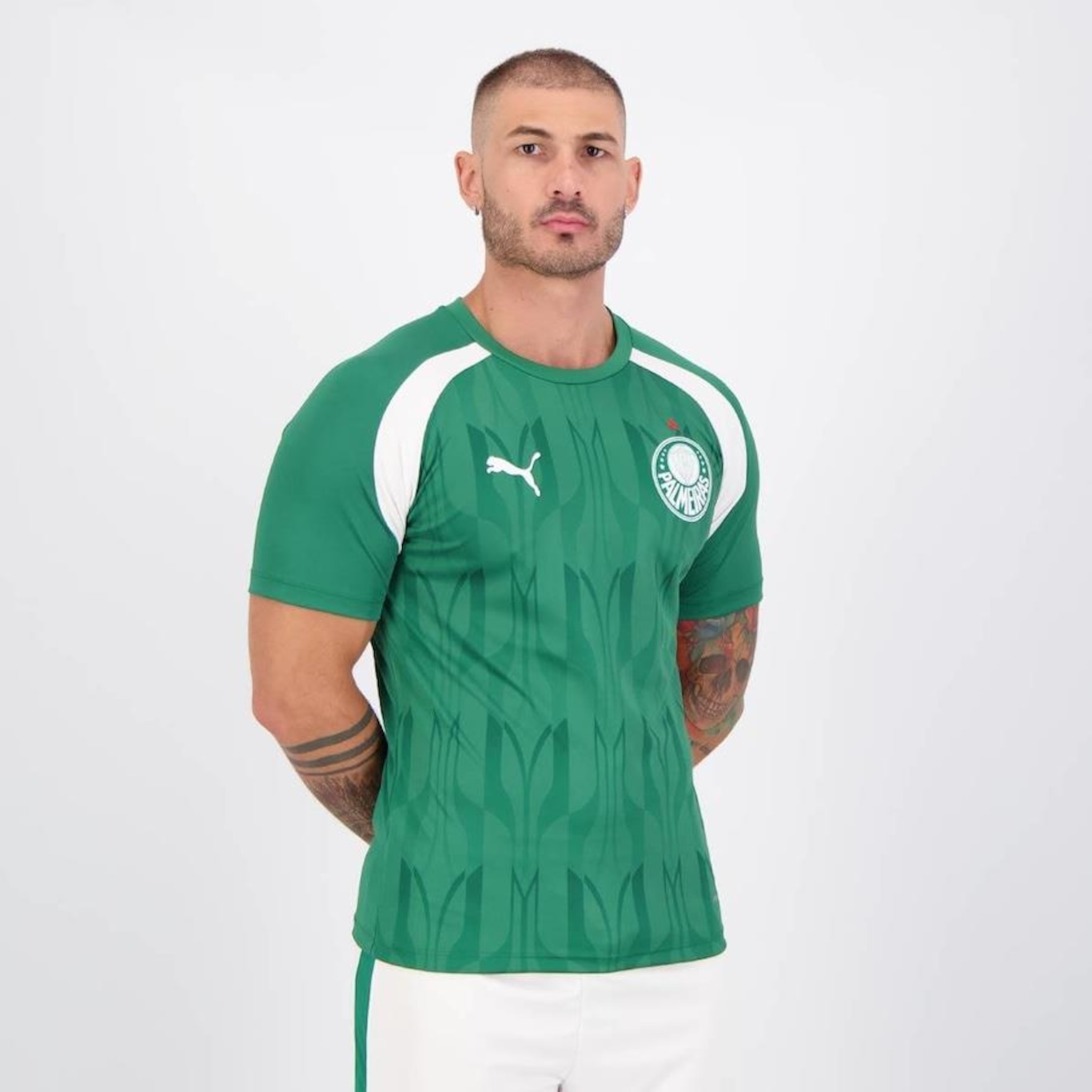 Camisa do Palmeiras Pré Jogo 2024 Puma - Masculina - Foto 1