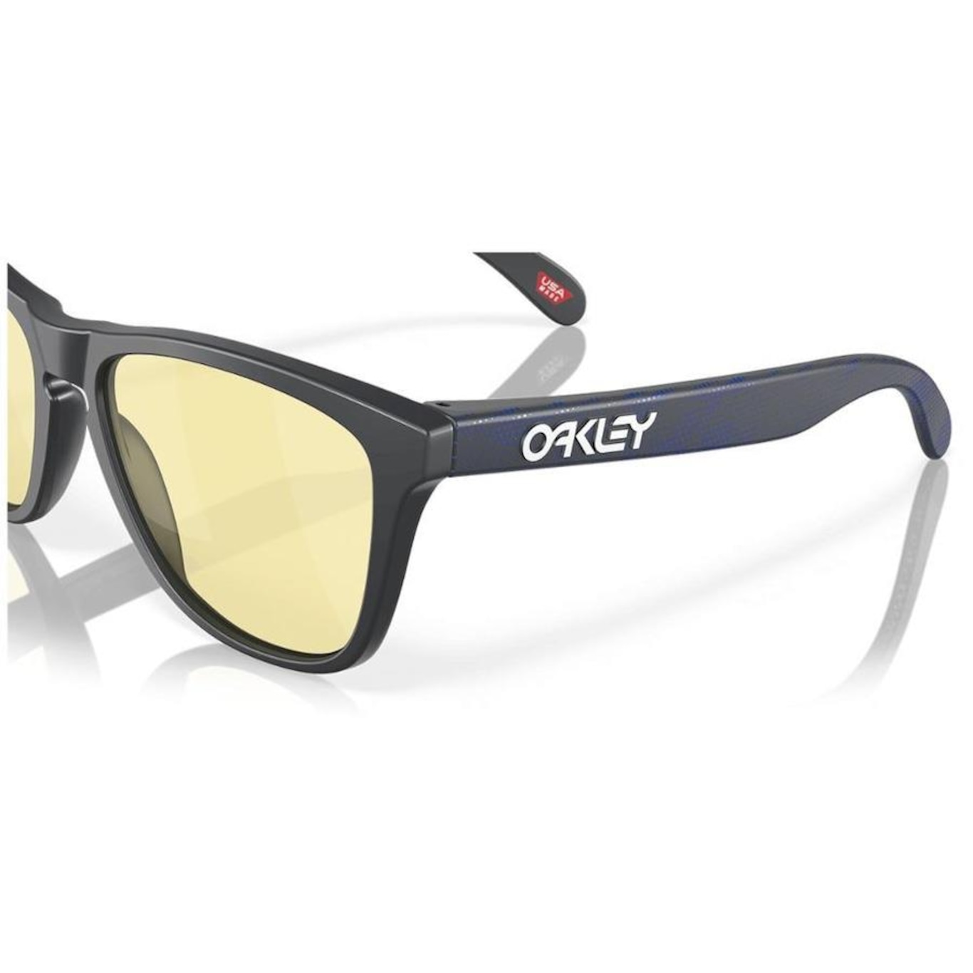 Óculos de de Sol Unissex Oakley Frogskins Matte Carbon Prizm Gaming - Foto 2