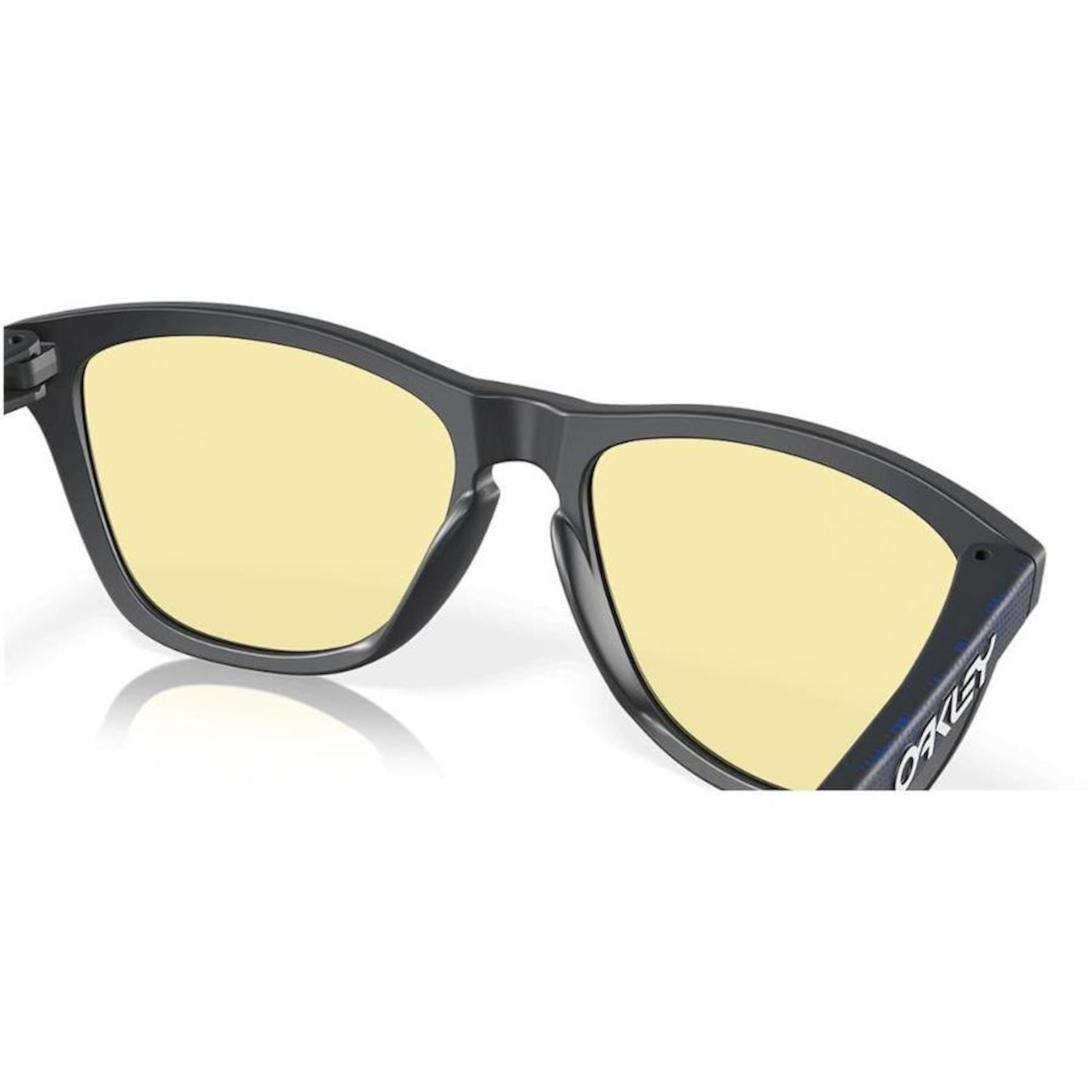 Óculos de de Sol Unissex Oakley Frogskins Matte Carbon Prizm Gaming - Foto 5