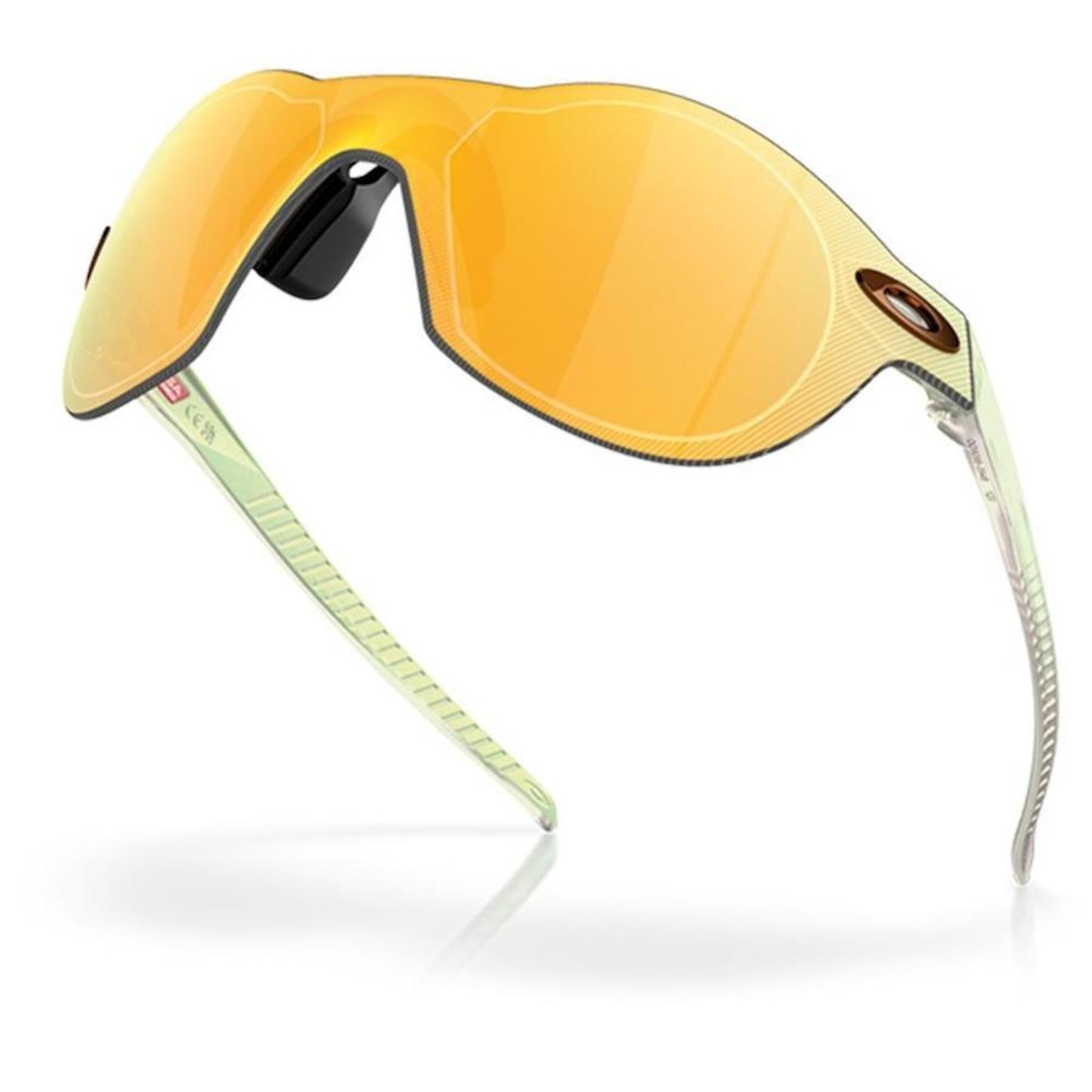 Óculos de Sol Unissex Oakley Re:Subzero Matte Opaline Prizm 24K - Foto 3