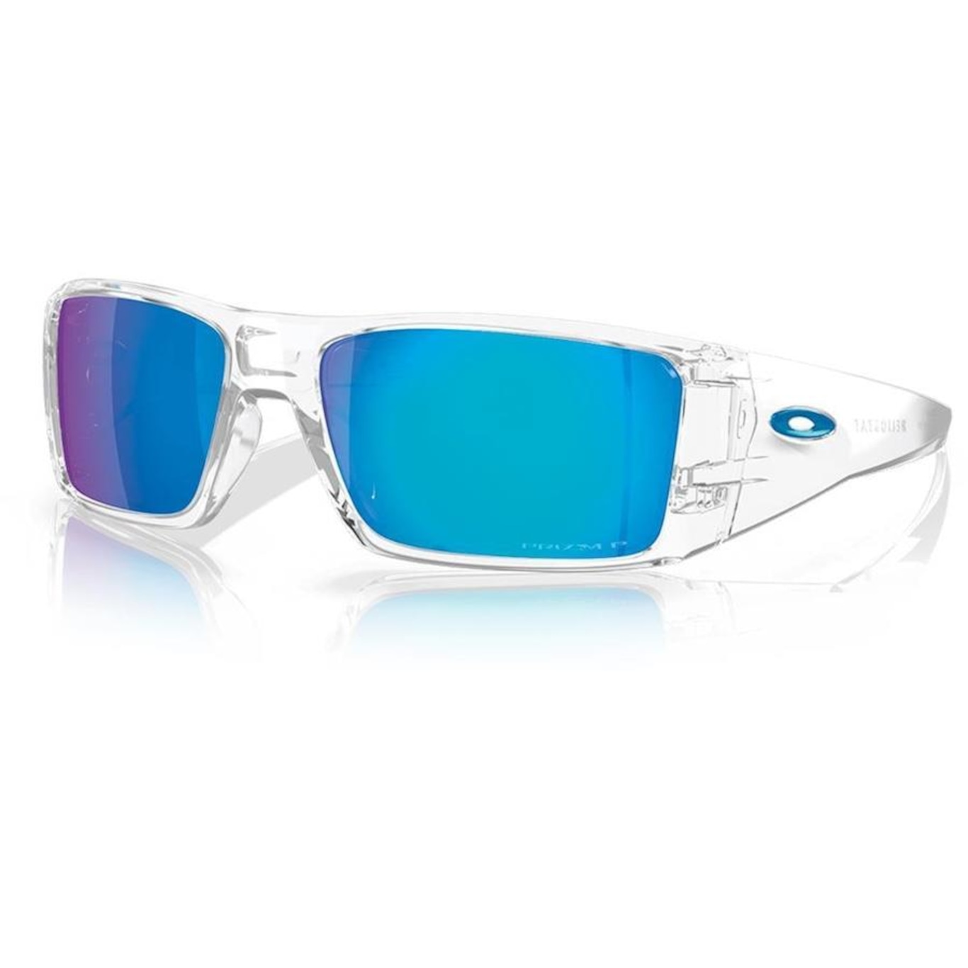 Óculos de de Sol Unissex Oakley Heliostat Clear Prizm Polarizada - Foto 1