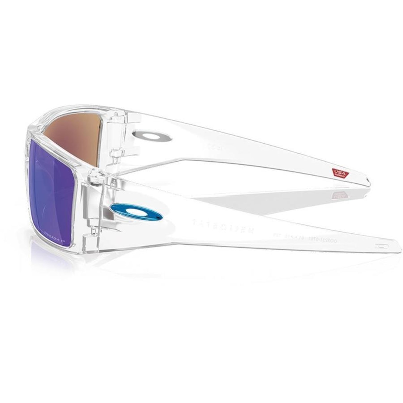 Óculos de de Sol Unissex Oakley Heliostat Clear Prizm Polarizada - Foto 4