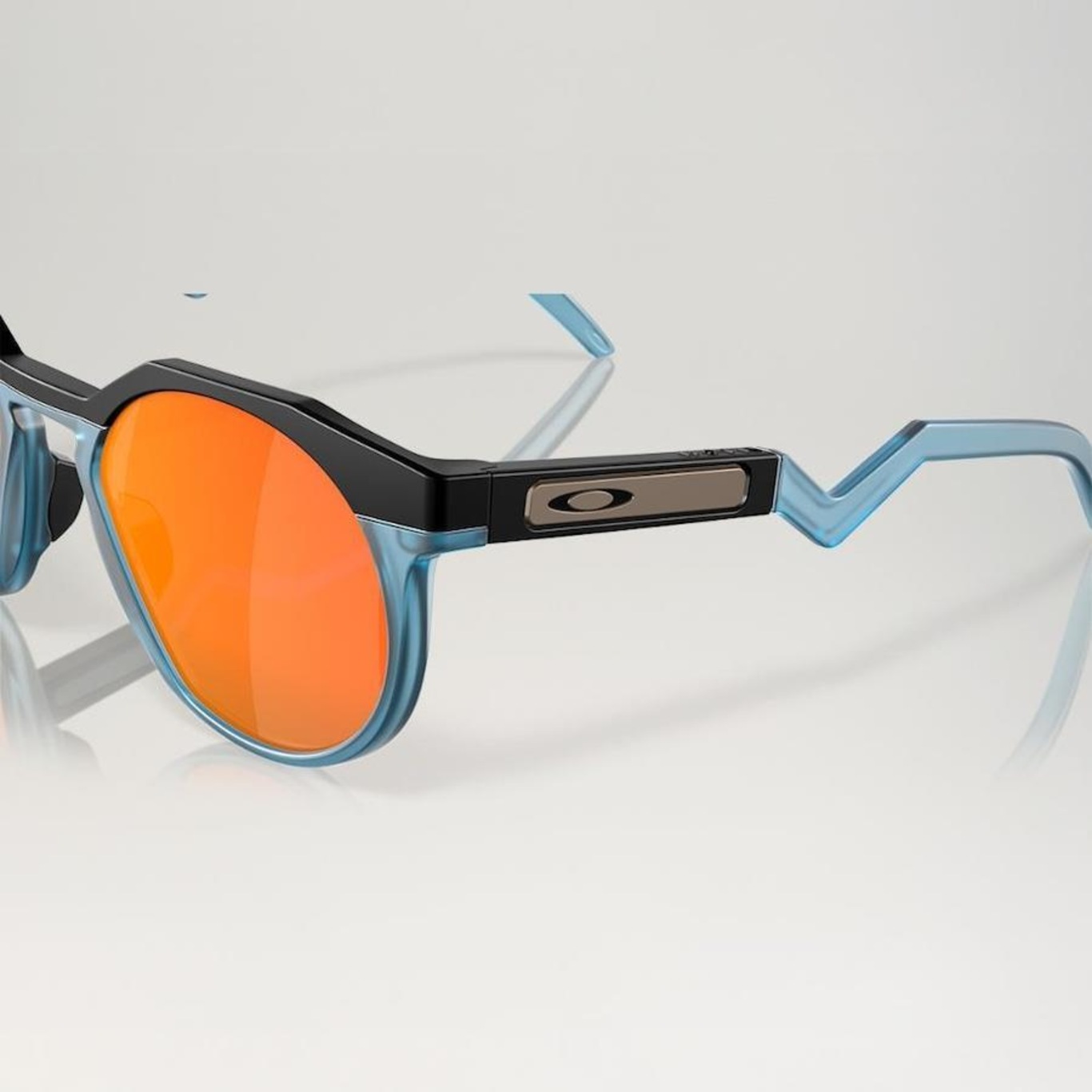 Óculos de de Sol Unissex Oakley Hstn Matte Prizm Bio Matter - Foto 2