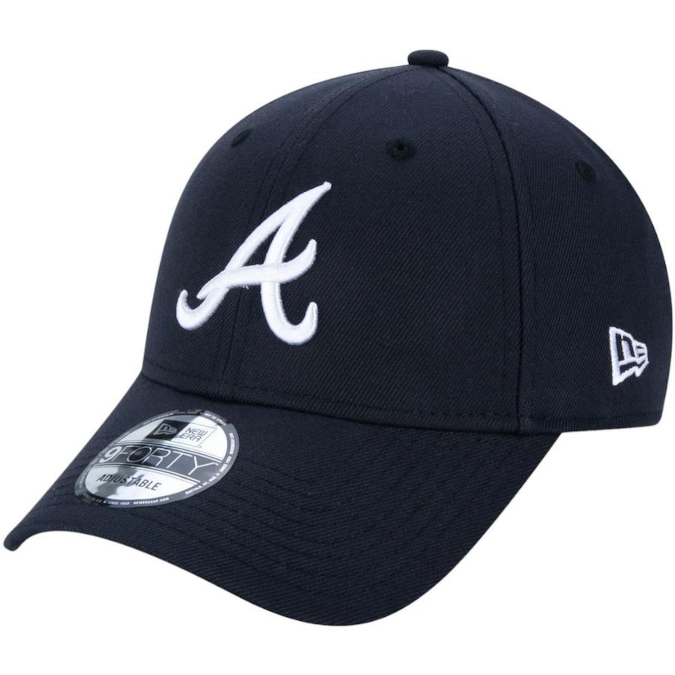 Boné Aba Curva New Era 9Forty Mlb Atlanta Braves Team Color - Snapback - Adulto - Foto 1