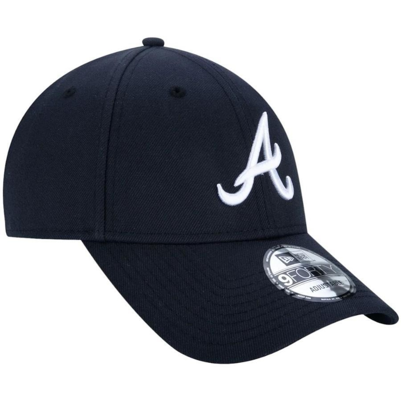 Boné Aba Curva New Era 9Forty Mlb Atlanta Braves Team Color - Snapback - Adulto - Foto 5