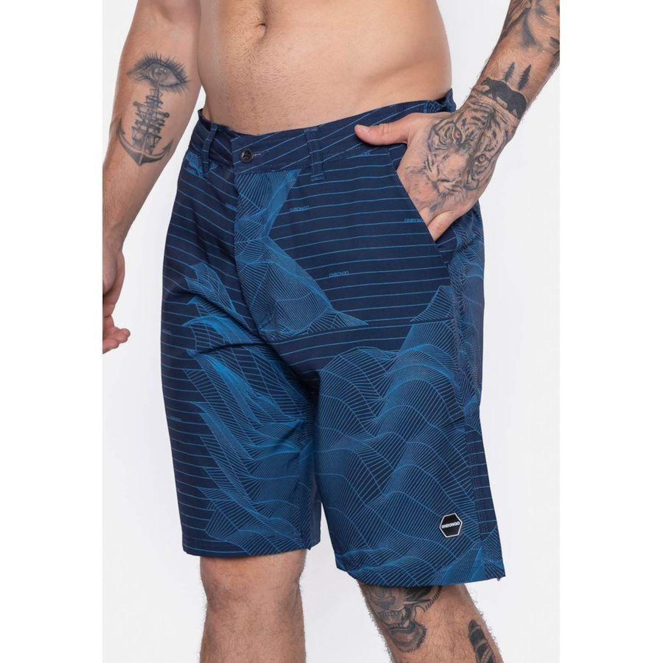 Bermuda Boardshort Onbongo Hibrido - Masculina - Foto 3