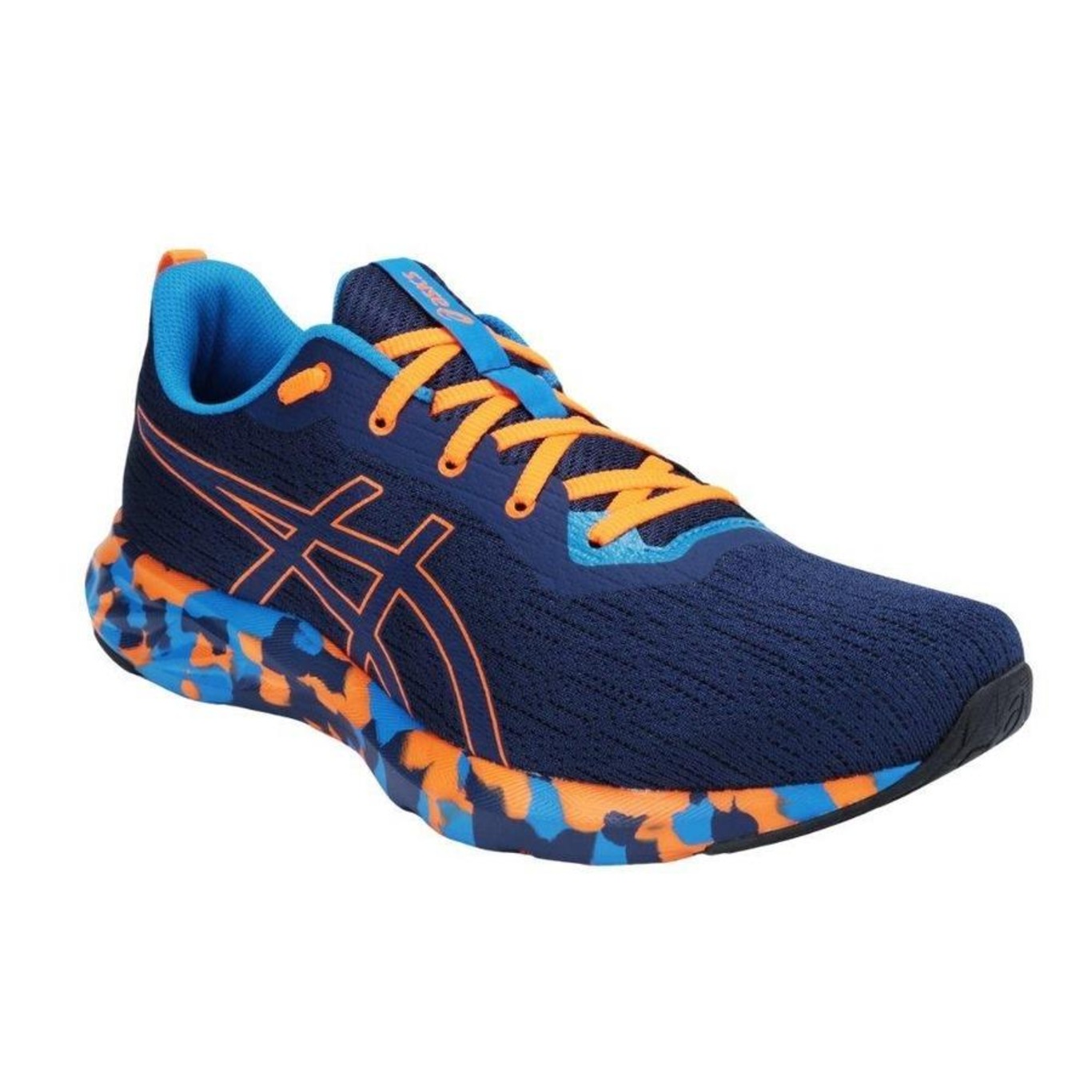 Tênis Asics Versablast 2 Se Masculino Azul E Laranja - Foto 3