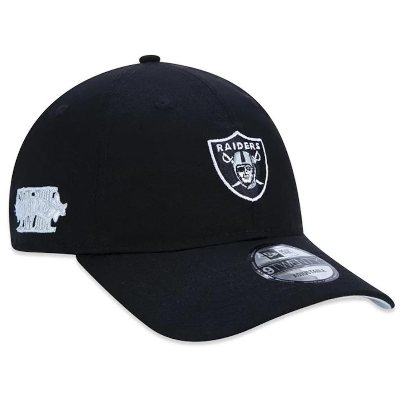 Boné New Era 9Twenty Las Vegas Raiders Core Aba Curva Preto - Foto 1