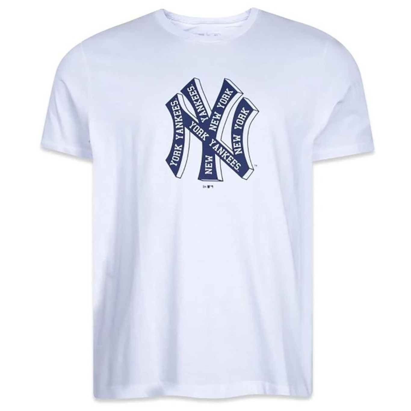 Camiseta New Era Masculina New York Yankees Mlb Core Branca - Foto 1