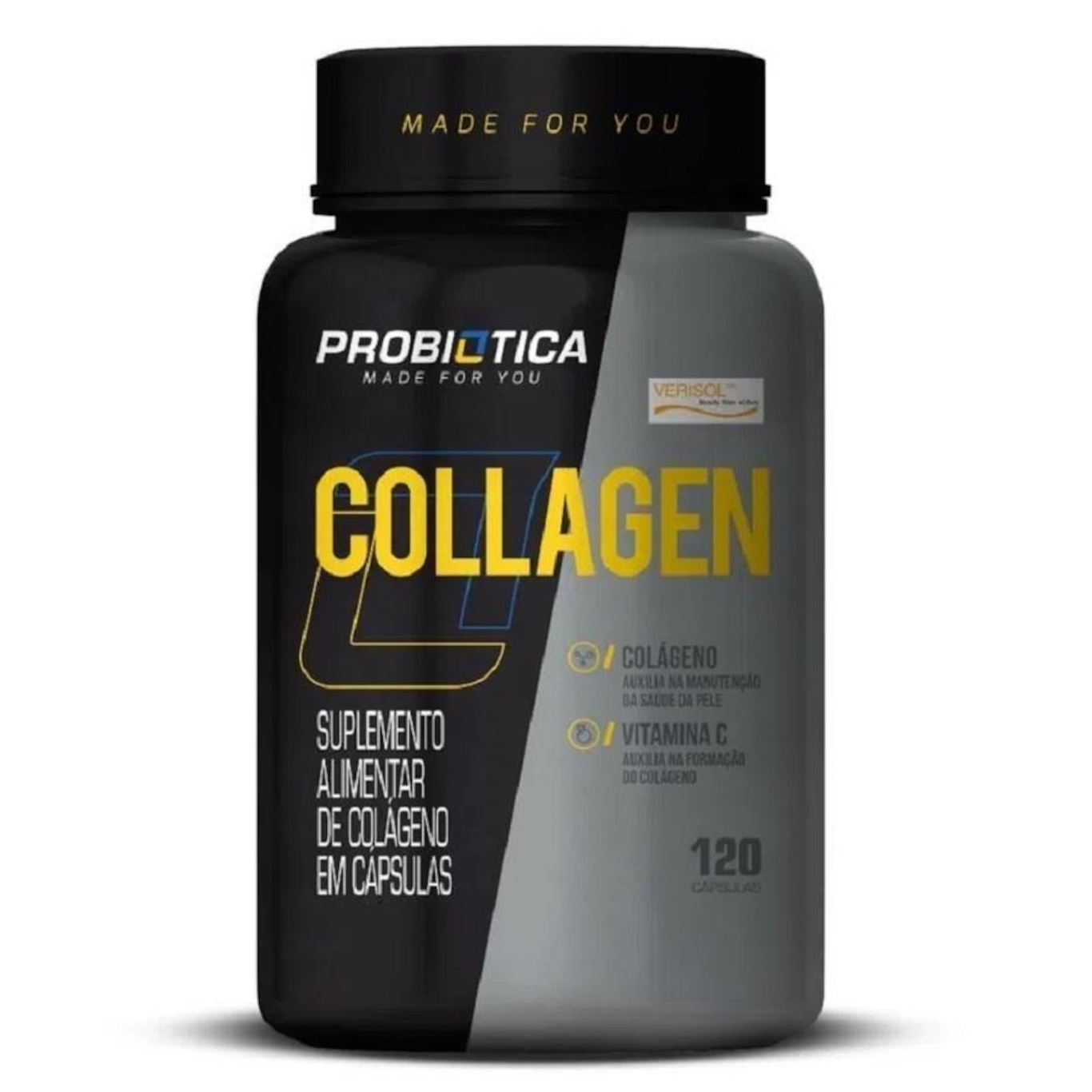 Collagen 120 Cápsulas Probiótica Verisol - Colágeno Hidrolisado - Foto 1