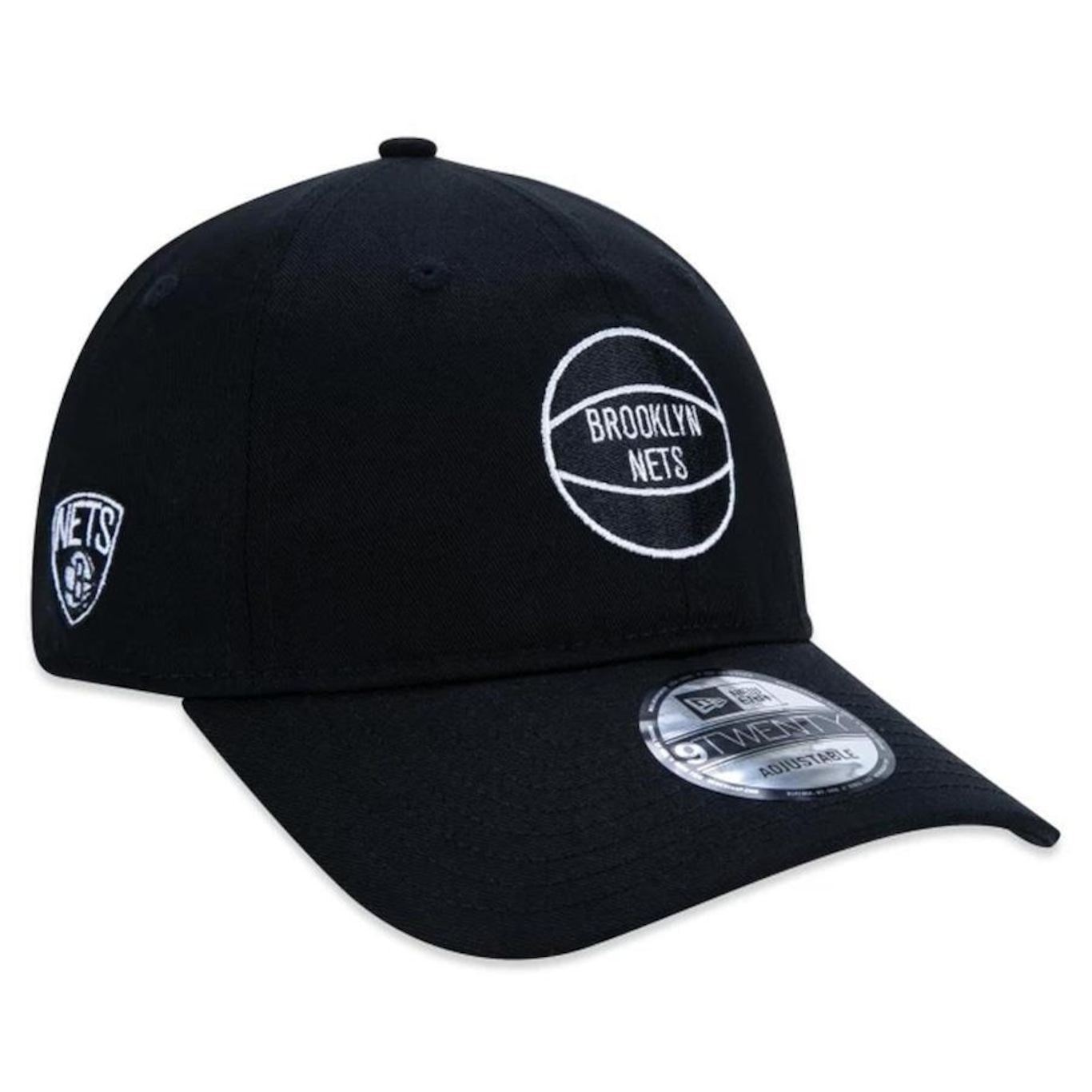 Boné Aba Curva New Era 920 Brooklyn Nets Core - Strapback - Adulto - Foto 4