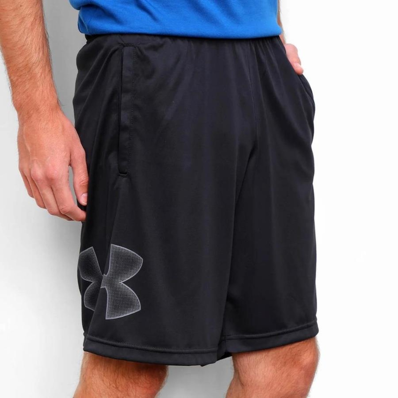 Short Under Armour Tech Graphic Masculino - Preto E Grafite - Foto 1